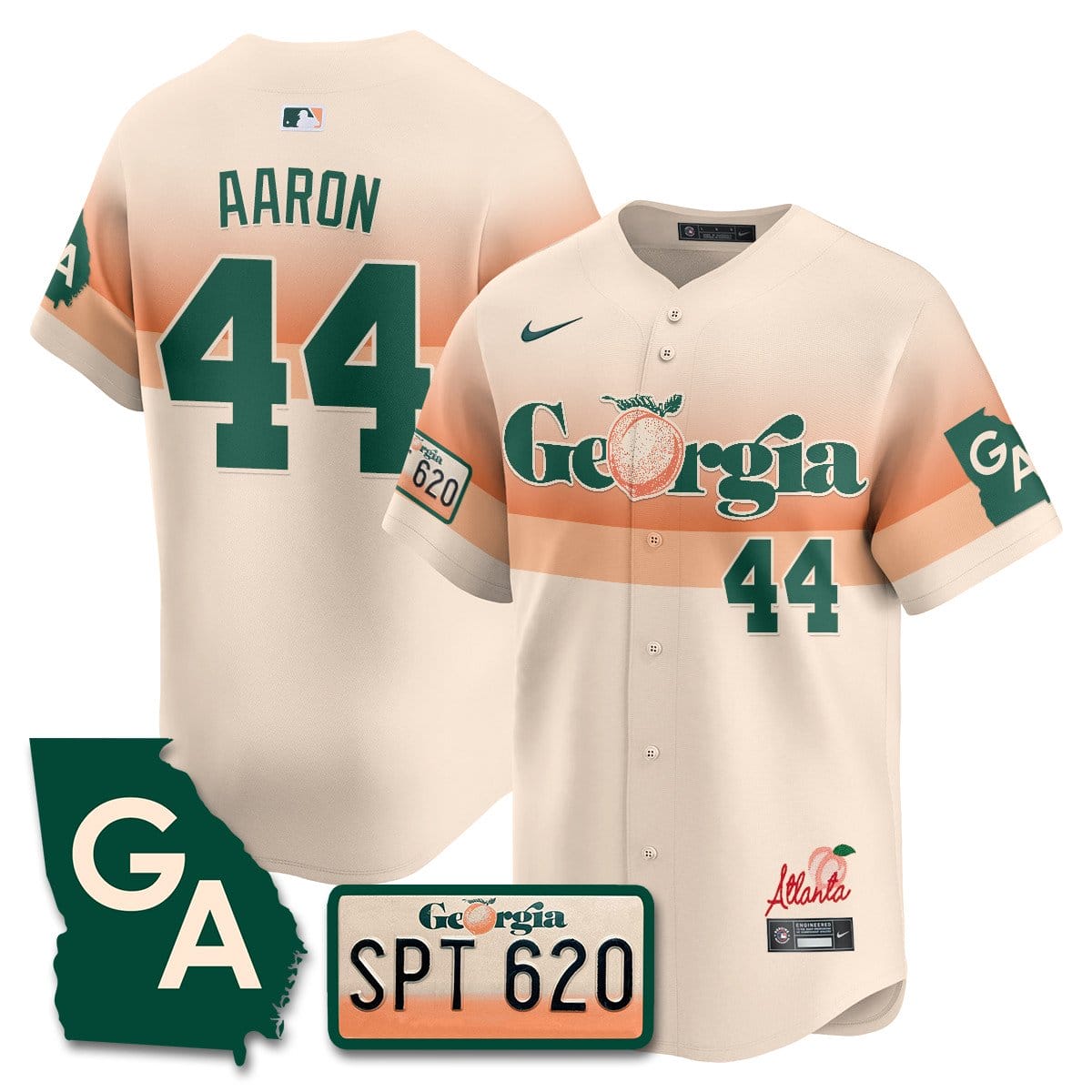 Braves Peach Plates - Georgia Peaches Jersey - Image 65