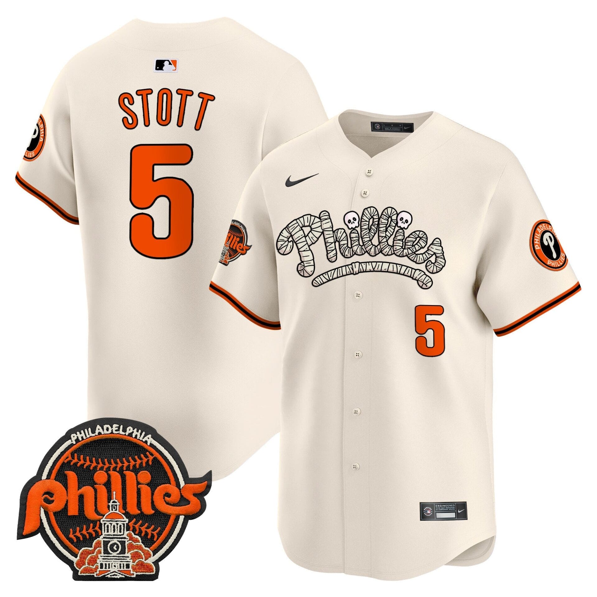Phillies Halloween Vapor Premier Limited Jersey - All Stitched - Image 4