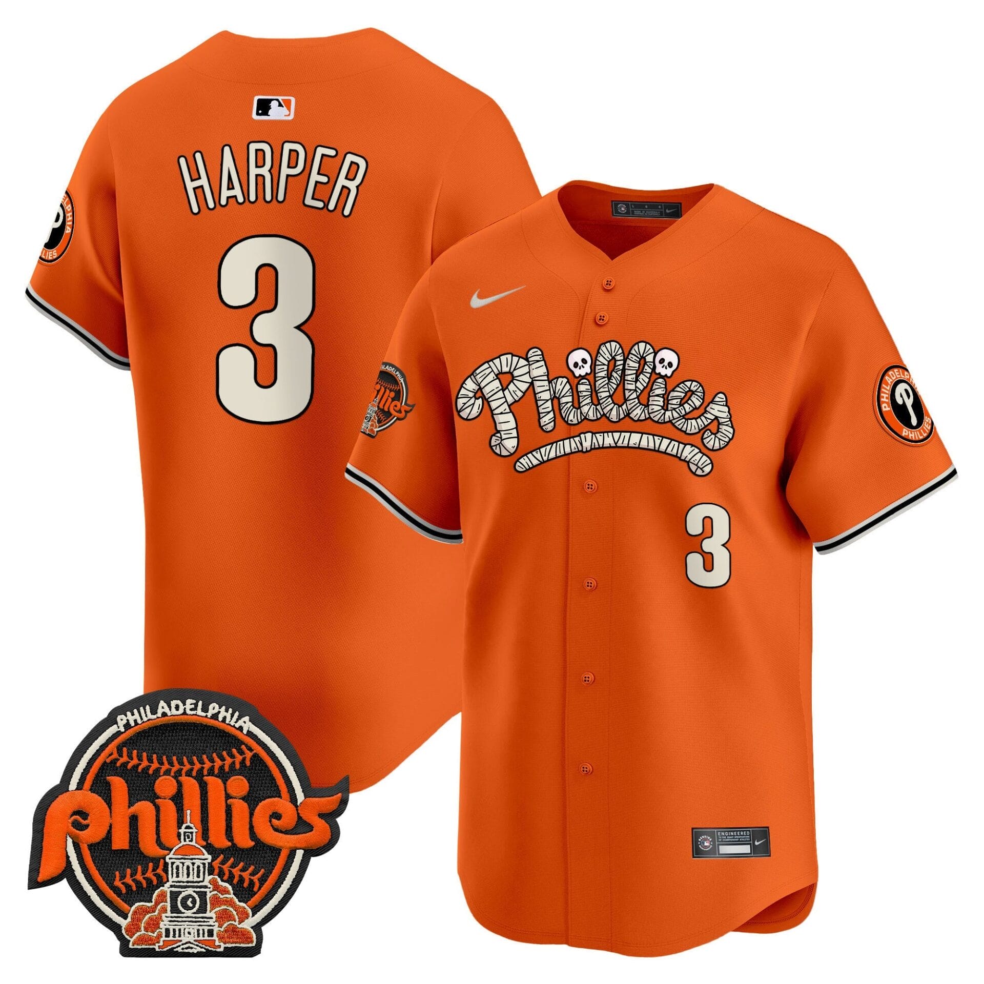 Phillies Halloween Vapor Premier Limited Jersey - All Stitched - Image 10