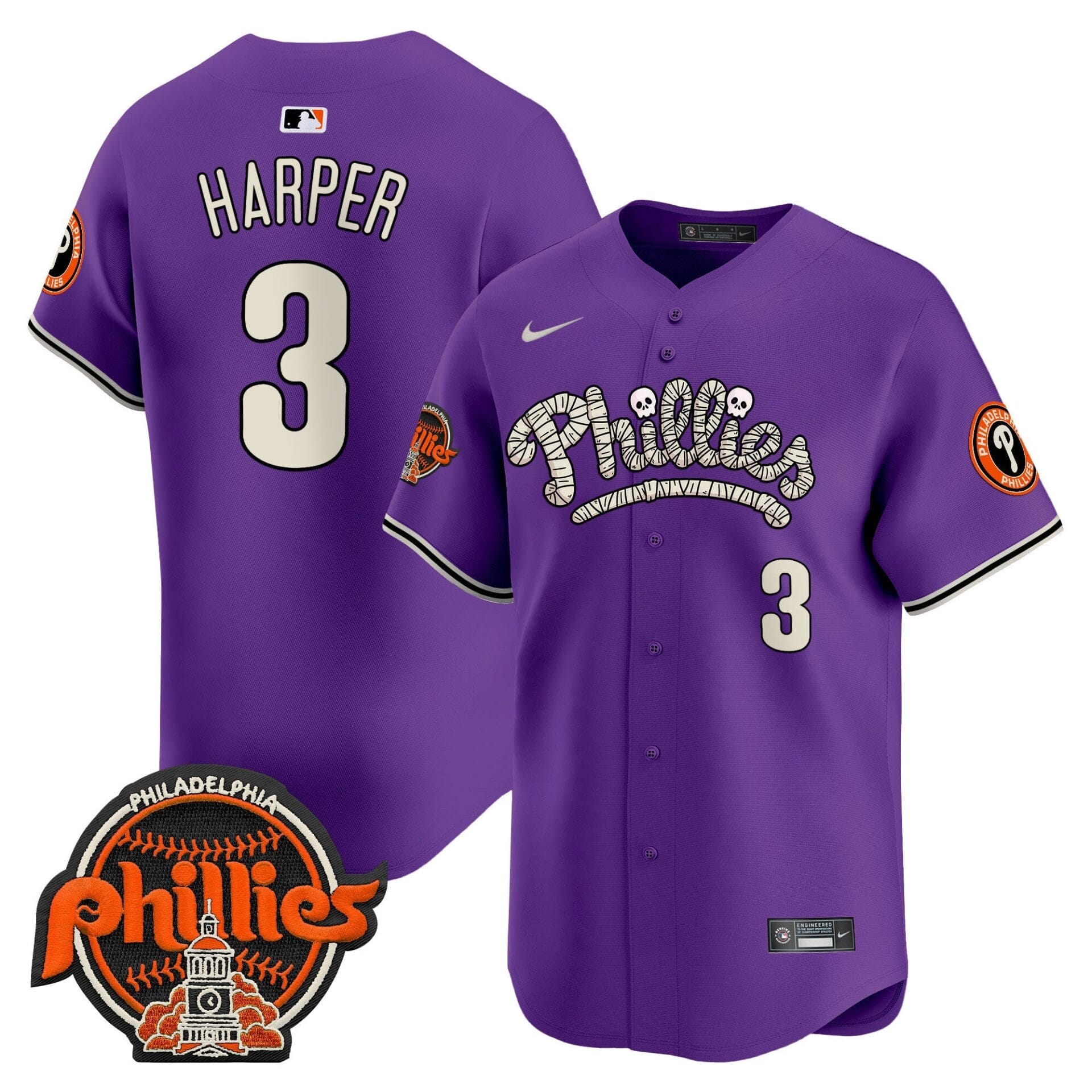 Phillies Halloween Vapor Premier Limited Jersey - All Stitched - Image 28