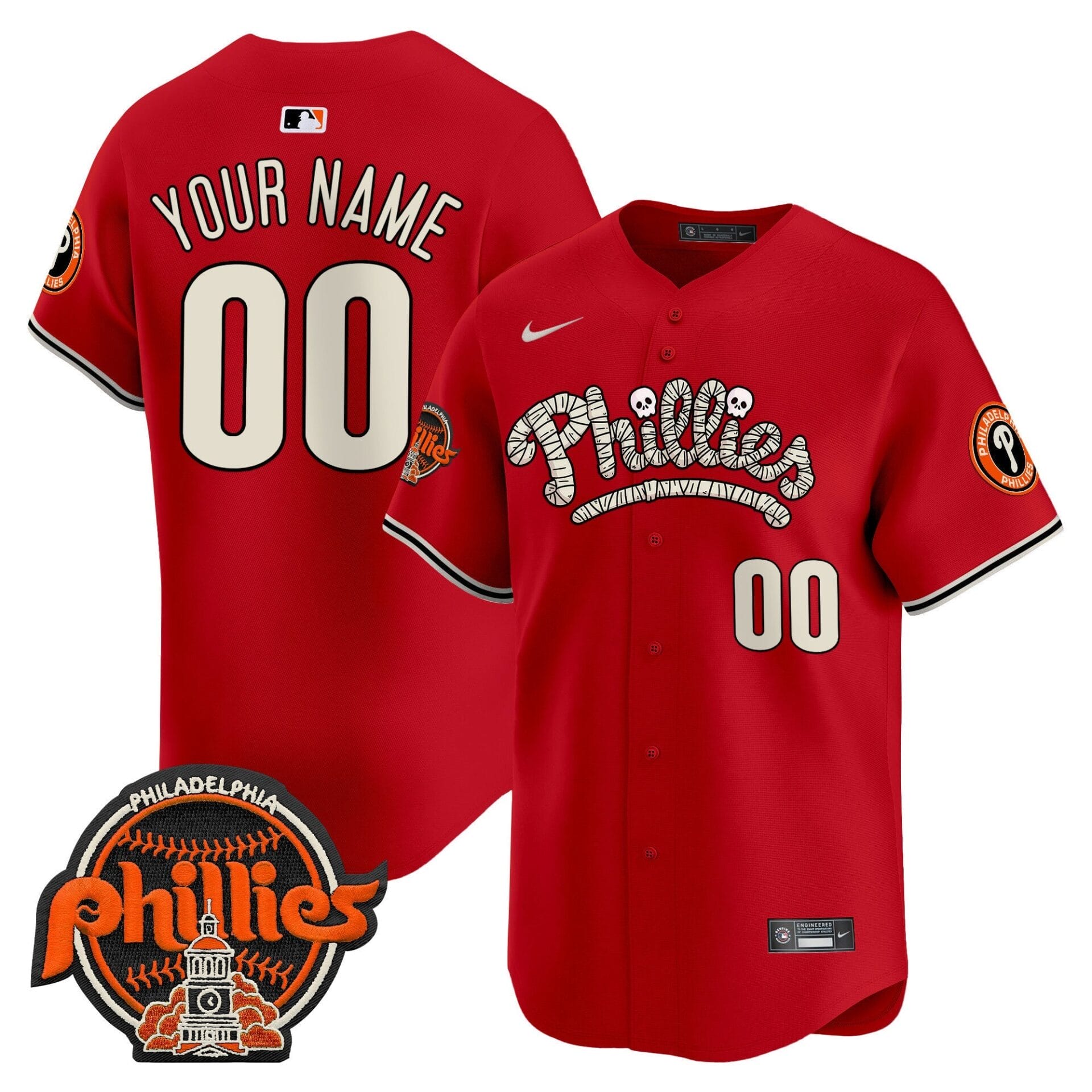 Phillies Halloween Vapor Premier Limited Custom Jersey - All Stitched - Image 5