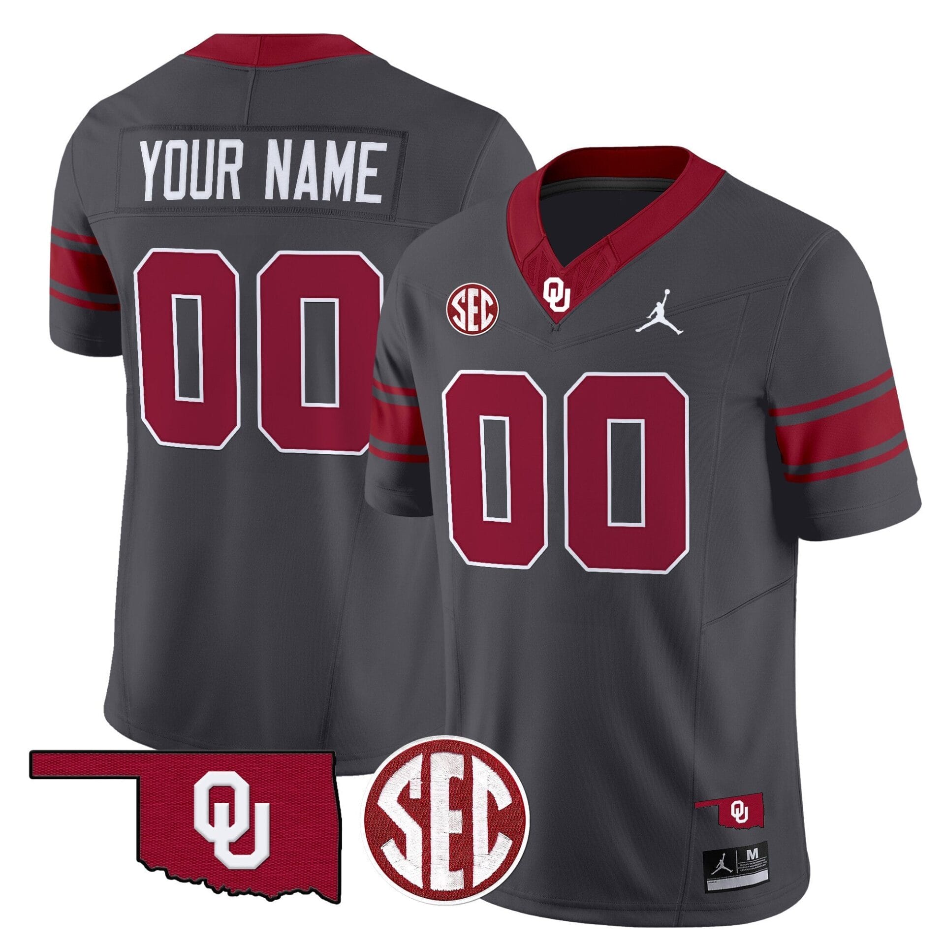 Oklahoma Sooners Throwback Vapor Limited Custom Jersey - All Stitched - Image 2