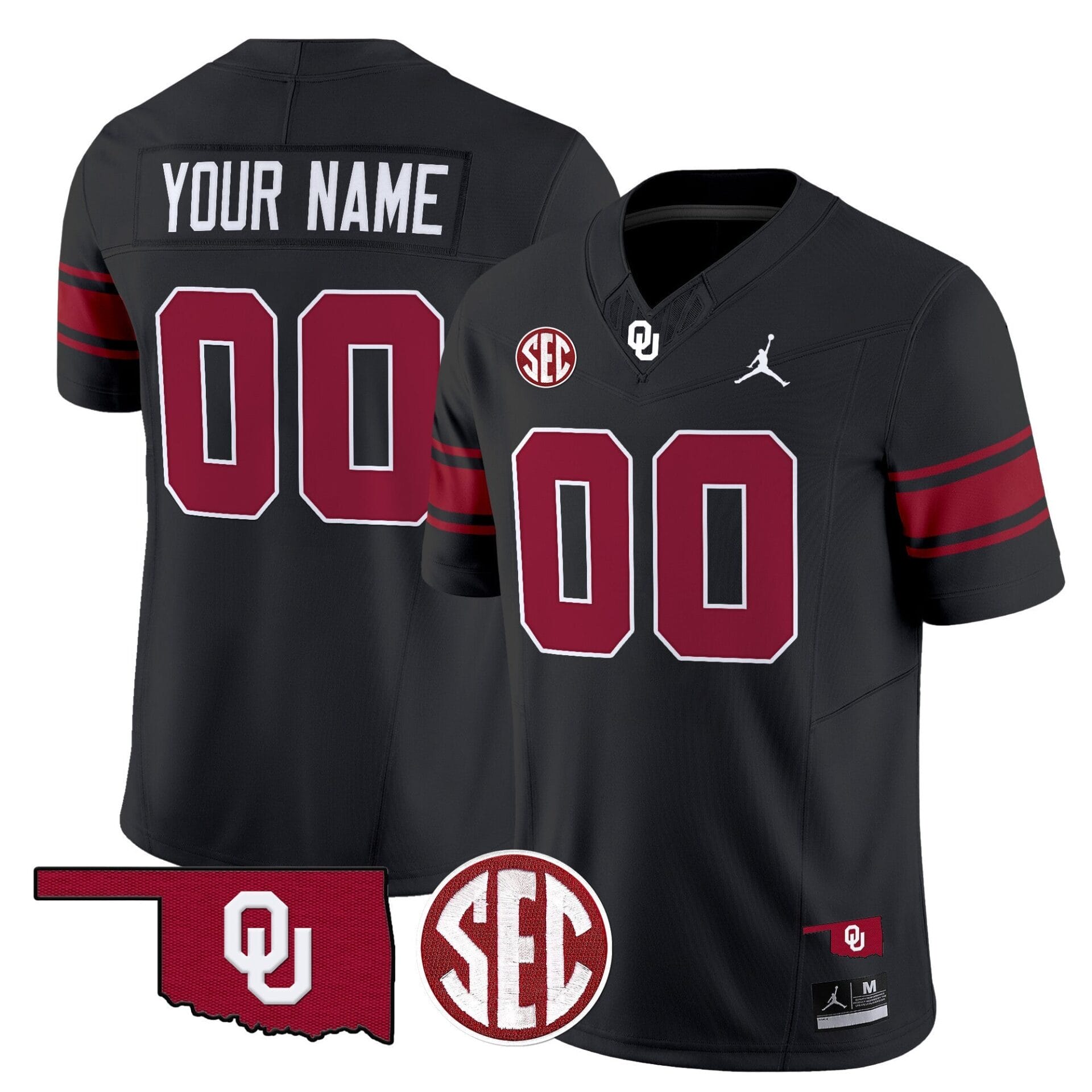 Oklahoma Sooners Throwback Vapor Limited Custom Jersey - All Stitched - Image 4