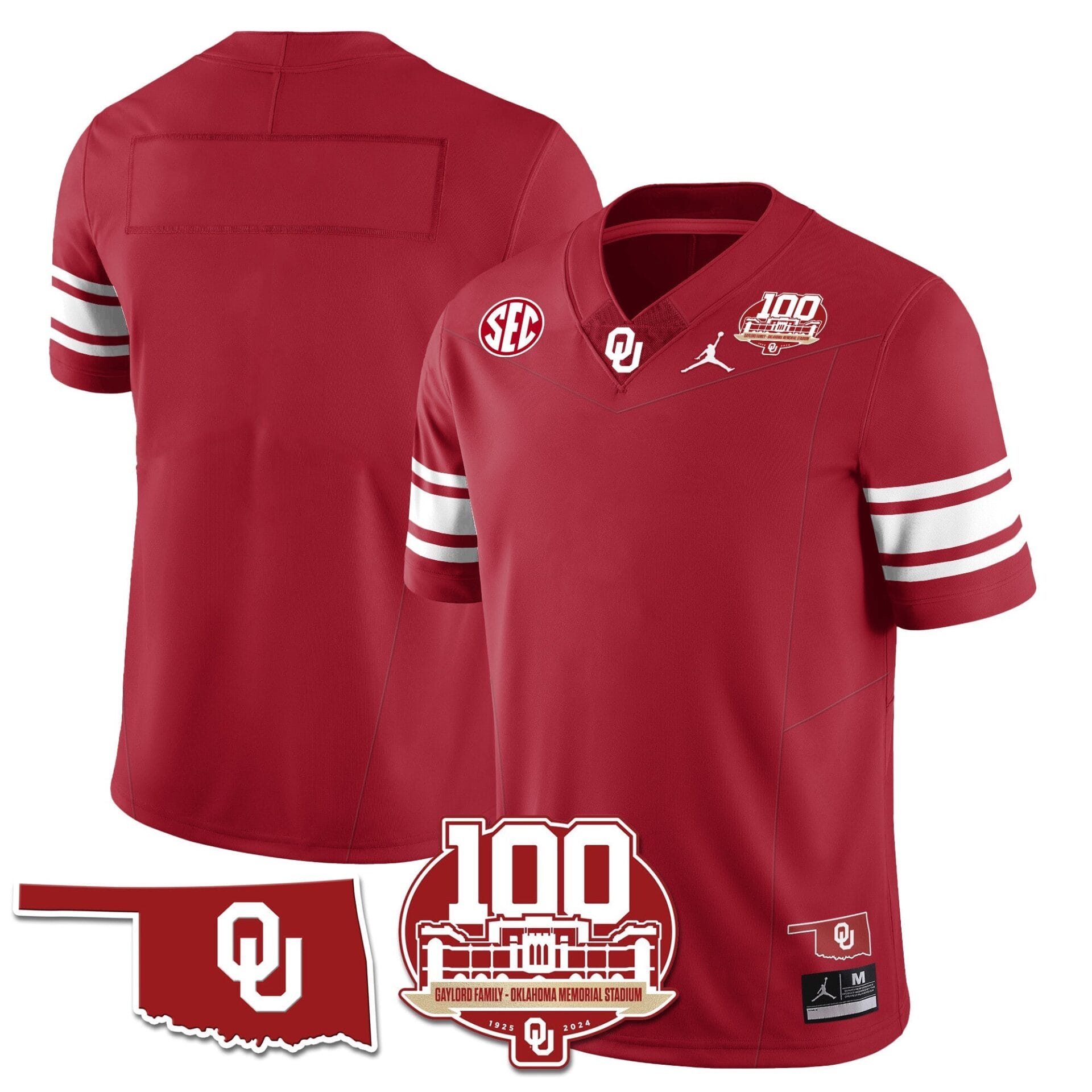 Oklahoma Sooners 1946-56 Throwback Uniforms - 100th Season - All Stitched - Image 27