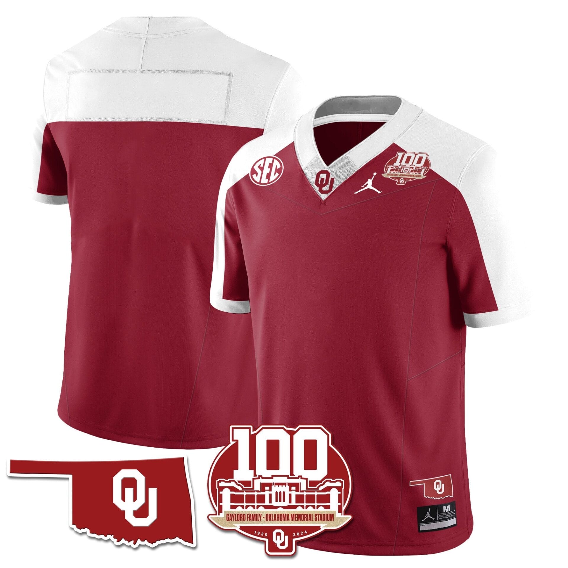 Oklahoma Sooners 1946-56 Throwback Uniforms - 100th Season - All Stitched - Image 26
