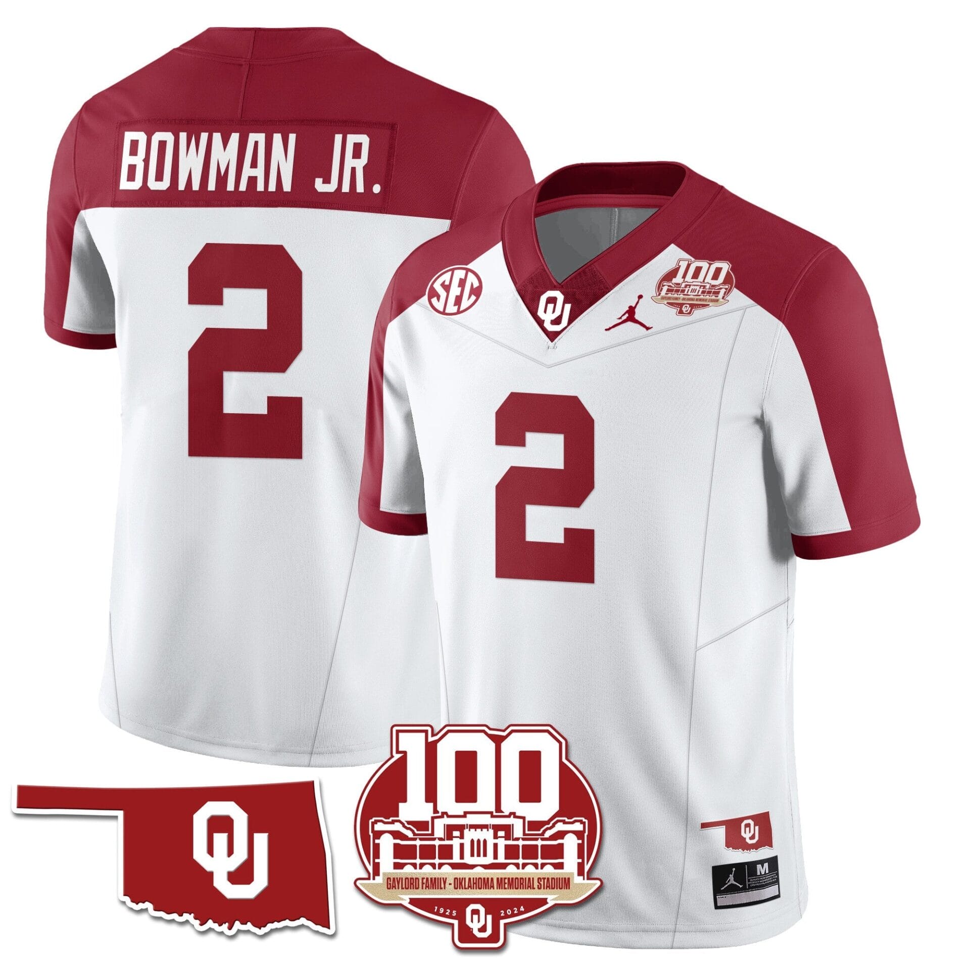 Oklahoma Sooners 1946-56 Throwback Uniforms - 100th Season - All Stitched - Image 8