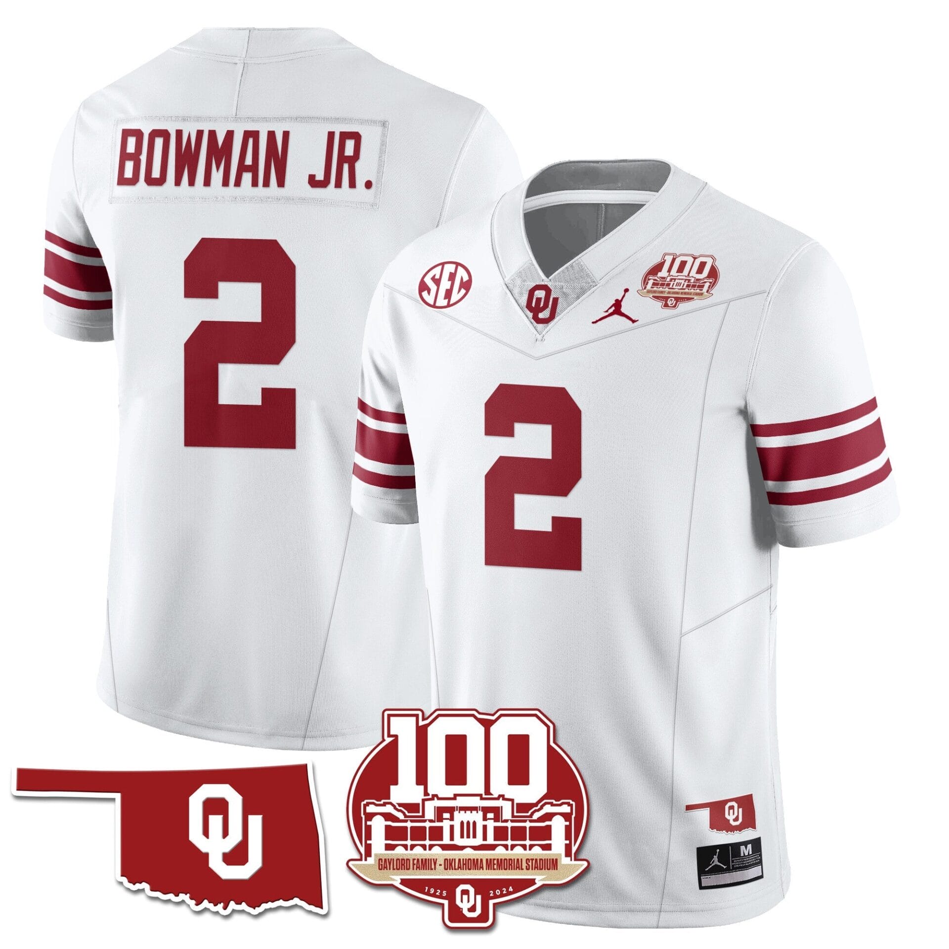 Oklahoma Sooners 1946-56 Throwback Uniforms - 100th Season - All Stitched - Image 9