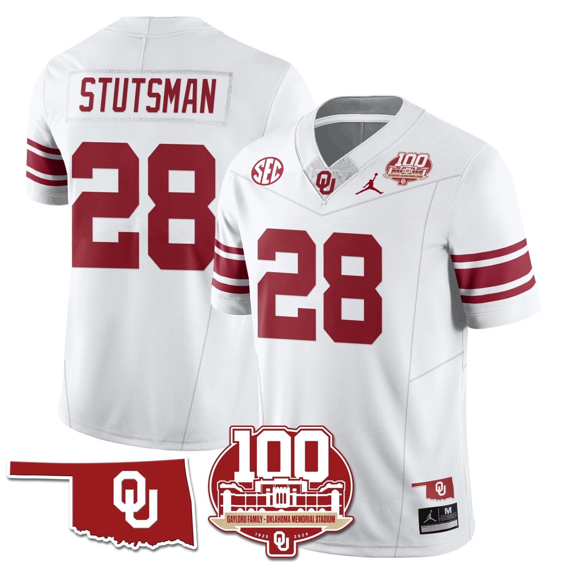 Oklahoma Sooners 1946-56 Throwback Uniforms - 100th Season - All Stitched - Image 4