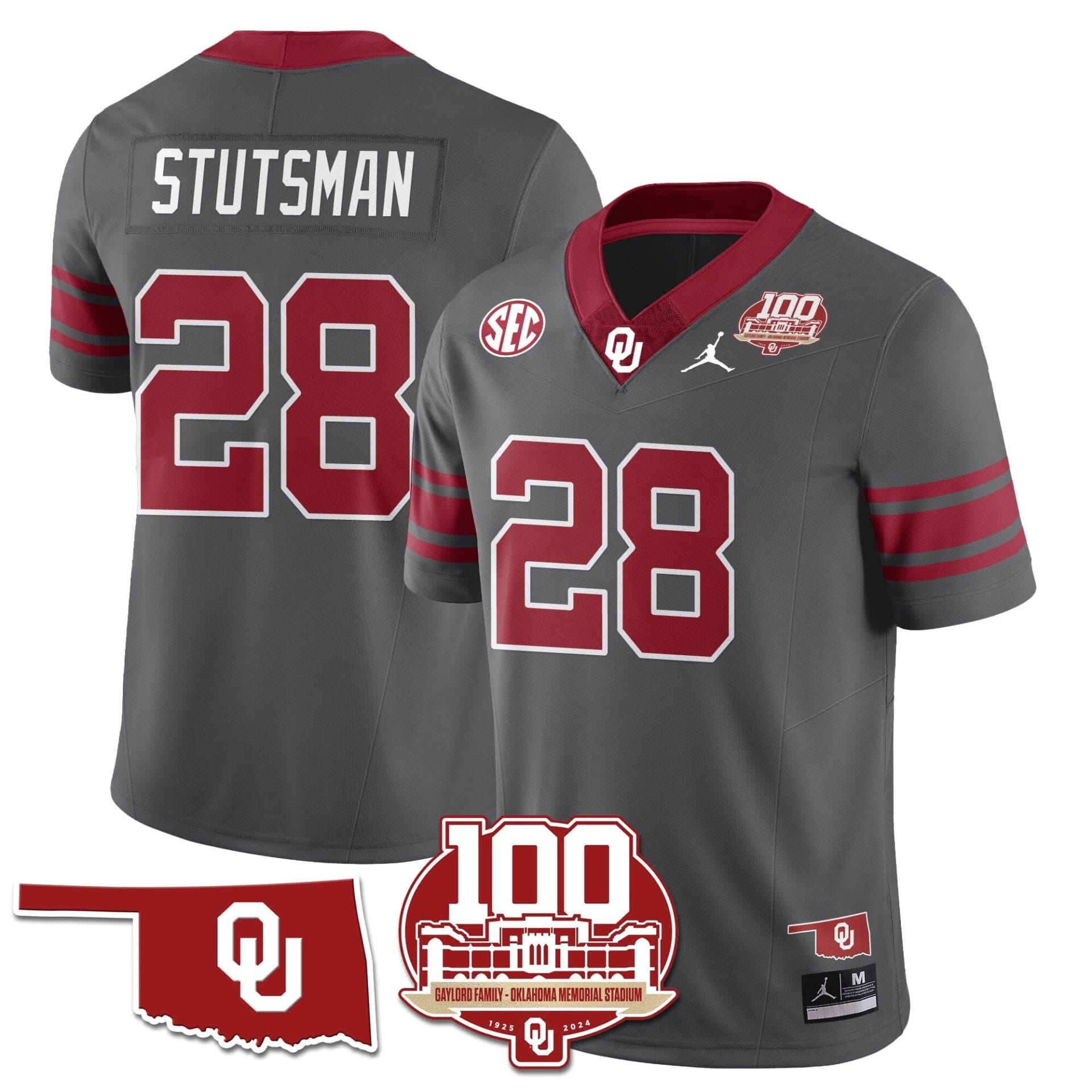 Oklahoma Sooners 1946-56 Throwback Uniforms - 100th Season - All Stitched - Image 5