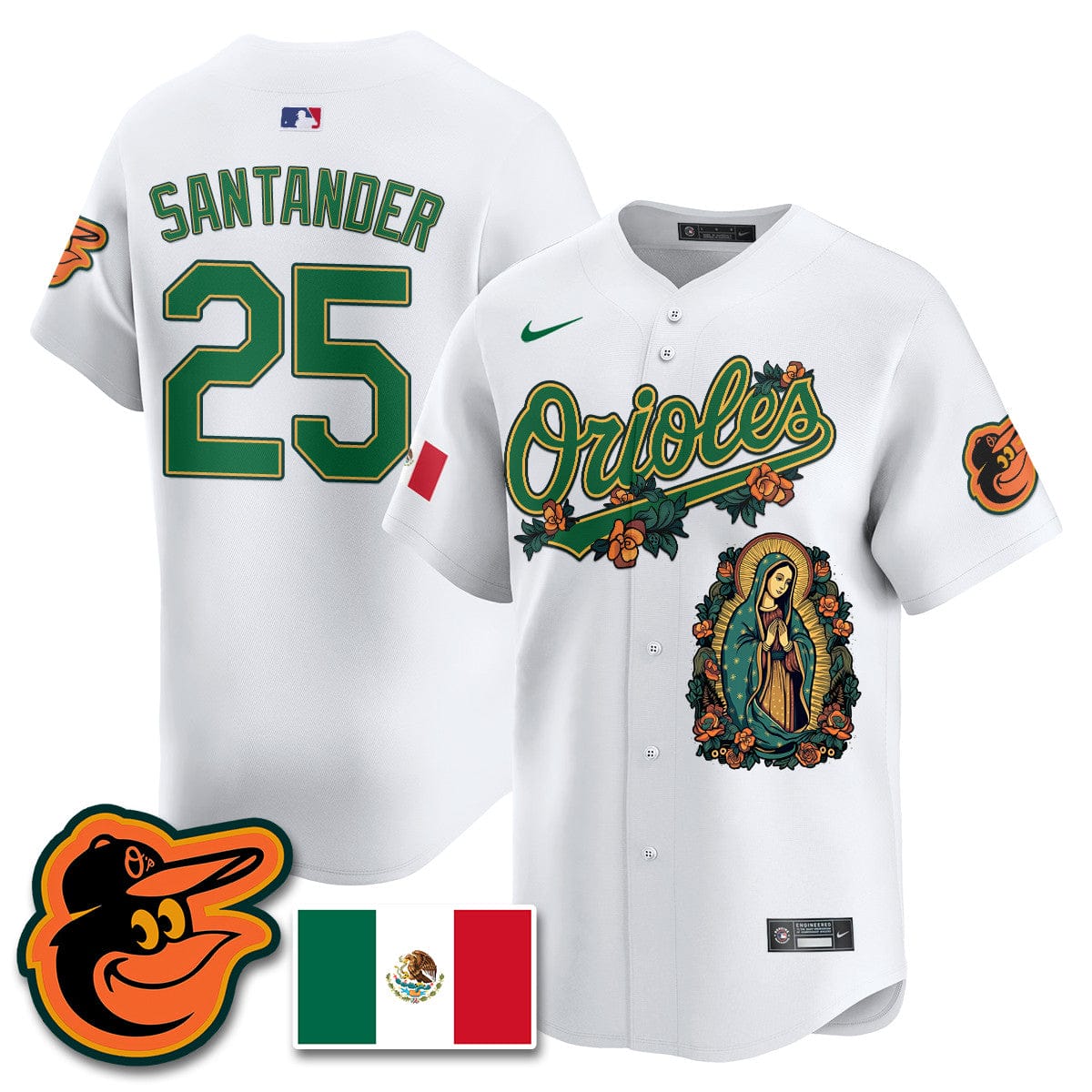 Orioles Mexico Guadalupe Vapor Premier Limited Jersey - Printed - Image 30