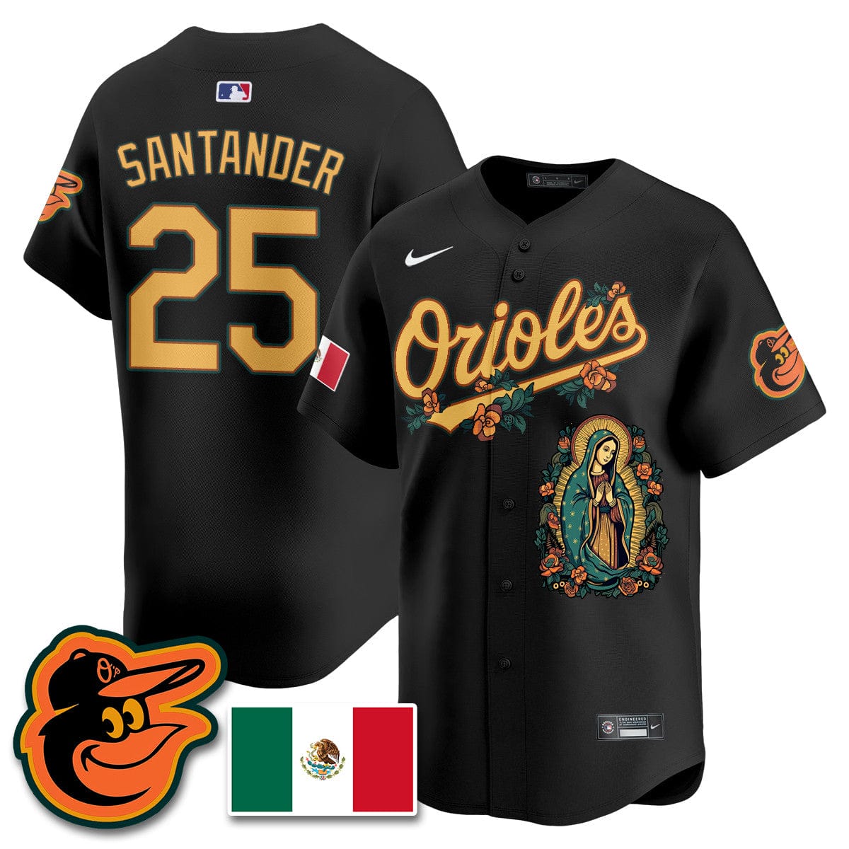Orioles Mexico Guadalupe Vapor Premier Limited Jersey - Printed - Image 26