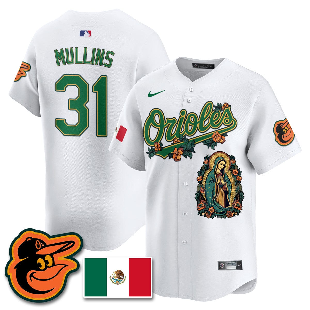 Orioles Mexico Guadalupe Vapor Premier Limited Jersey - Printed - Image 24
