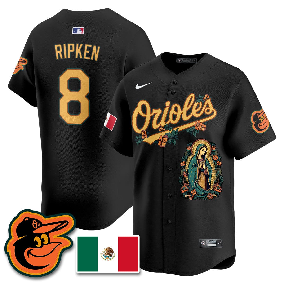 Orioles Mexico Guadalupe Vapor Premier Limited Jersey - Printed - Image 32