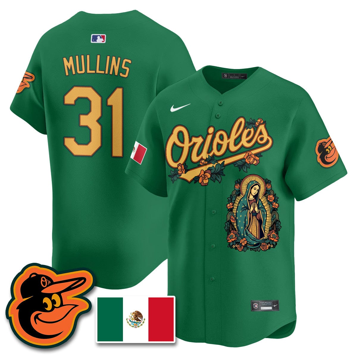 Orioles Mexico Guadalupe Vapor Premier Limited Jersey - Printed - Image 21