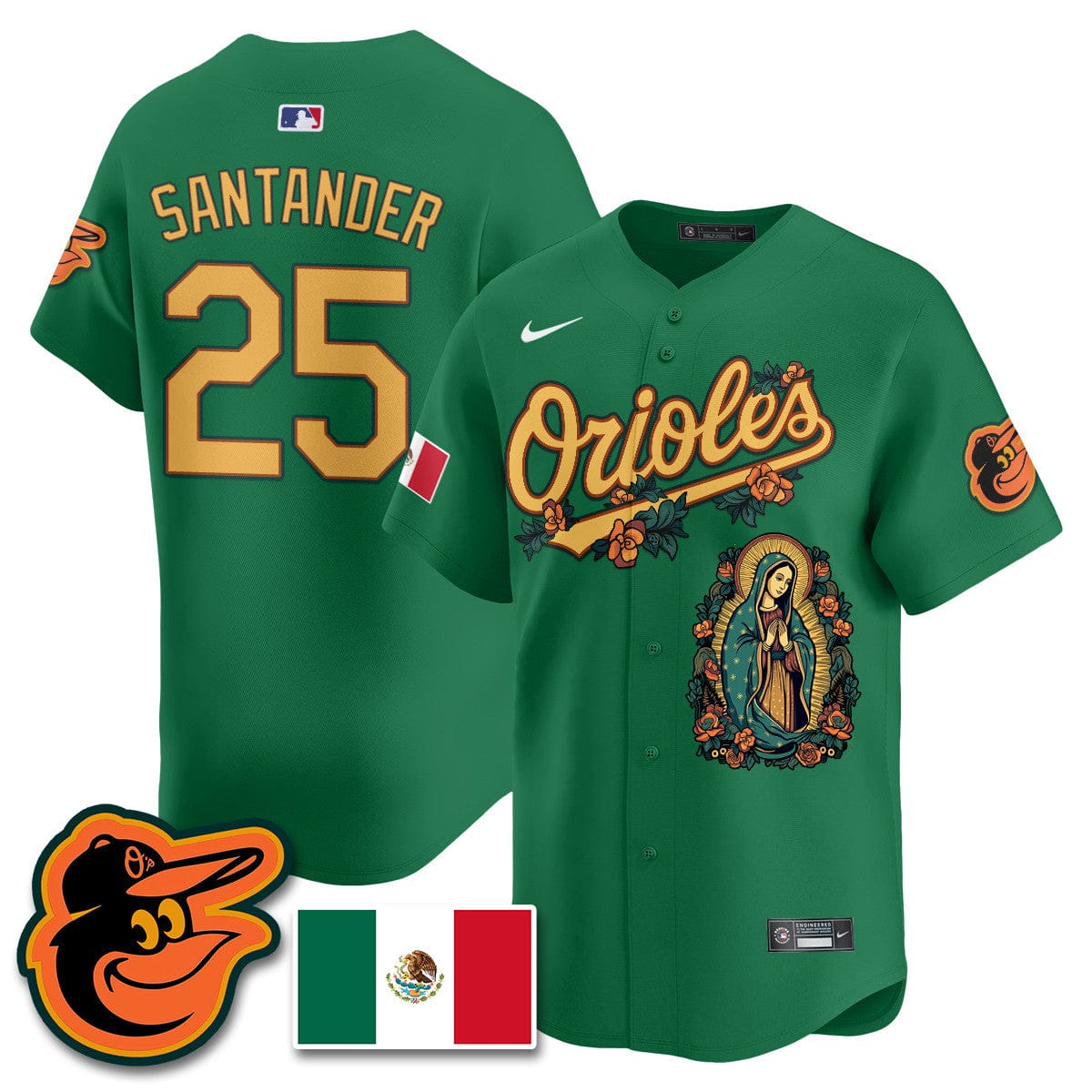 Orioles Mexico Guadalupe Vapor Premier Limited Jersey - Printed - Image 27