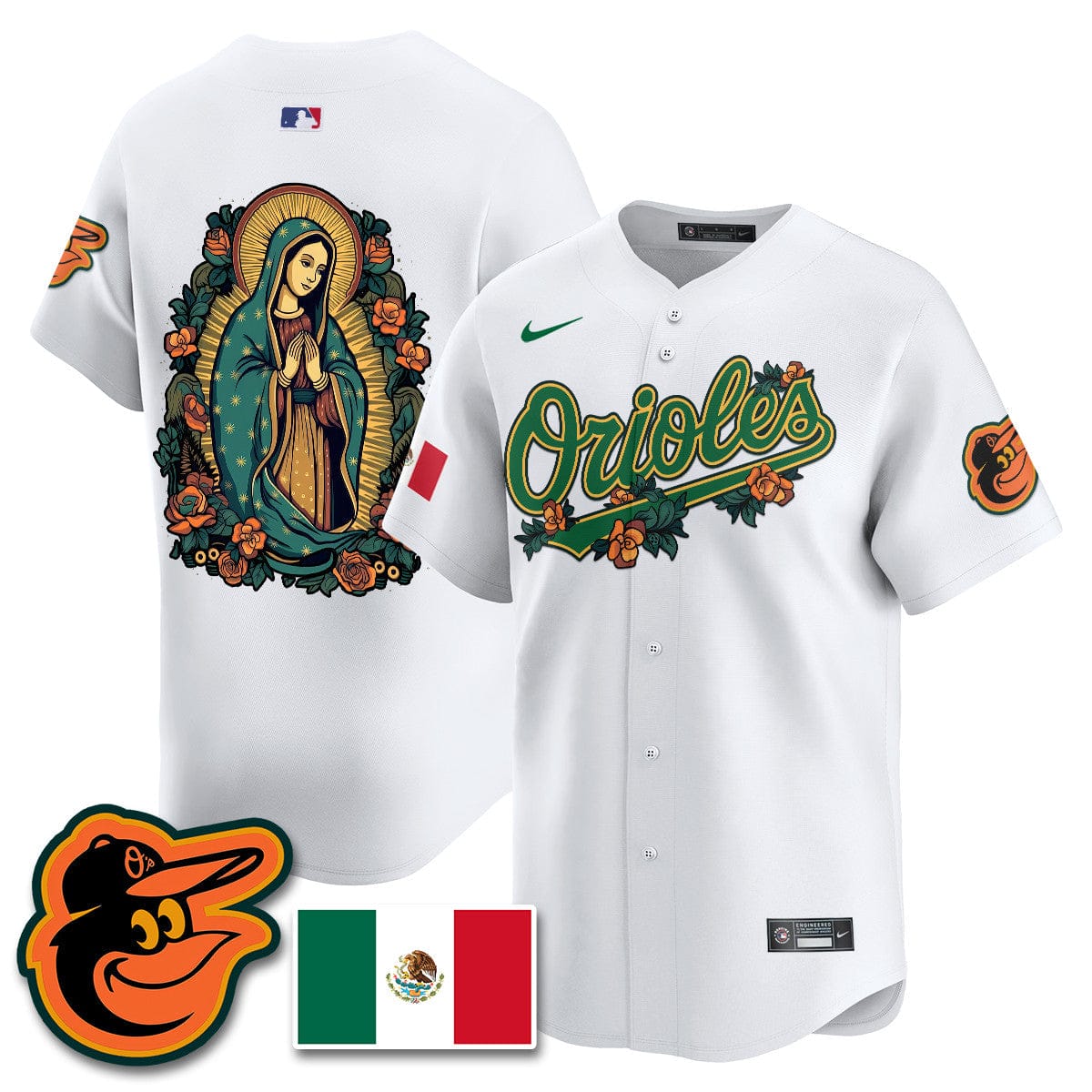 Orioles Mexico Guadalupe Vapor Premier Limited Jersey - Printed - Image 47