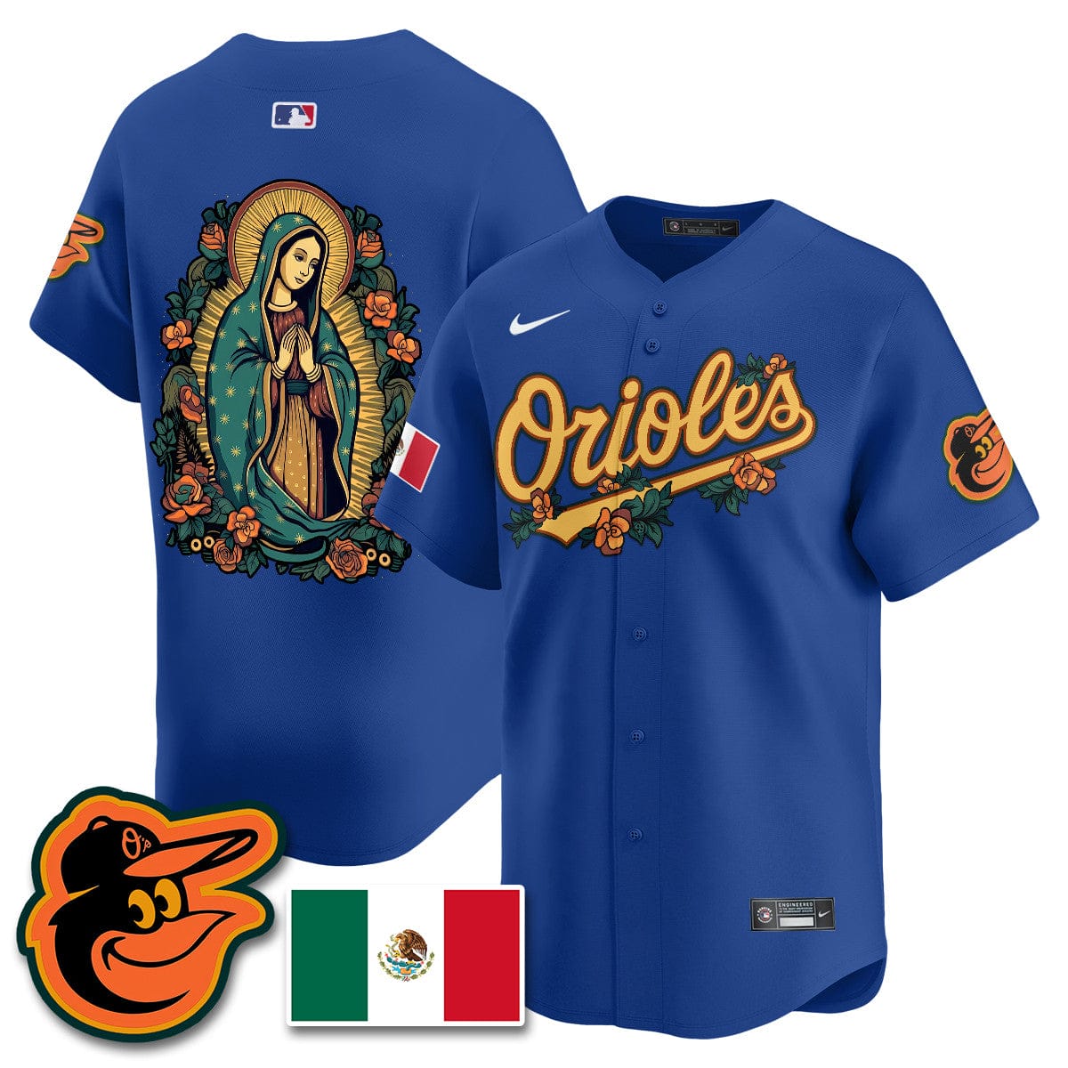 Orioles Mexico Guadalupe Vapor Premier Limited Jersey - Printed - Image 46
