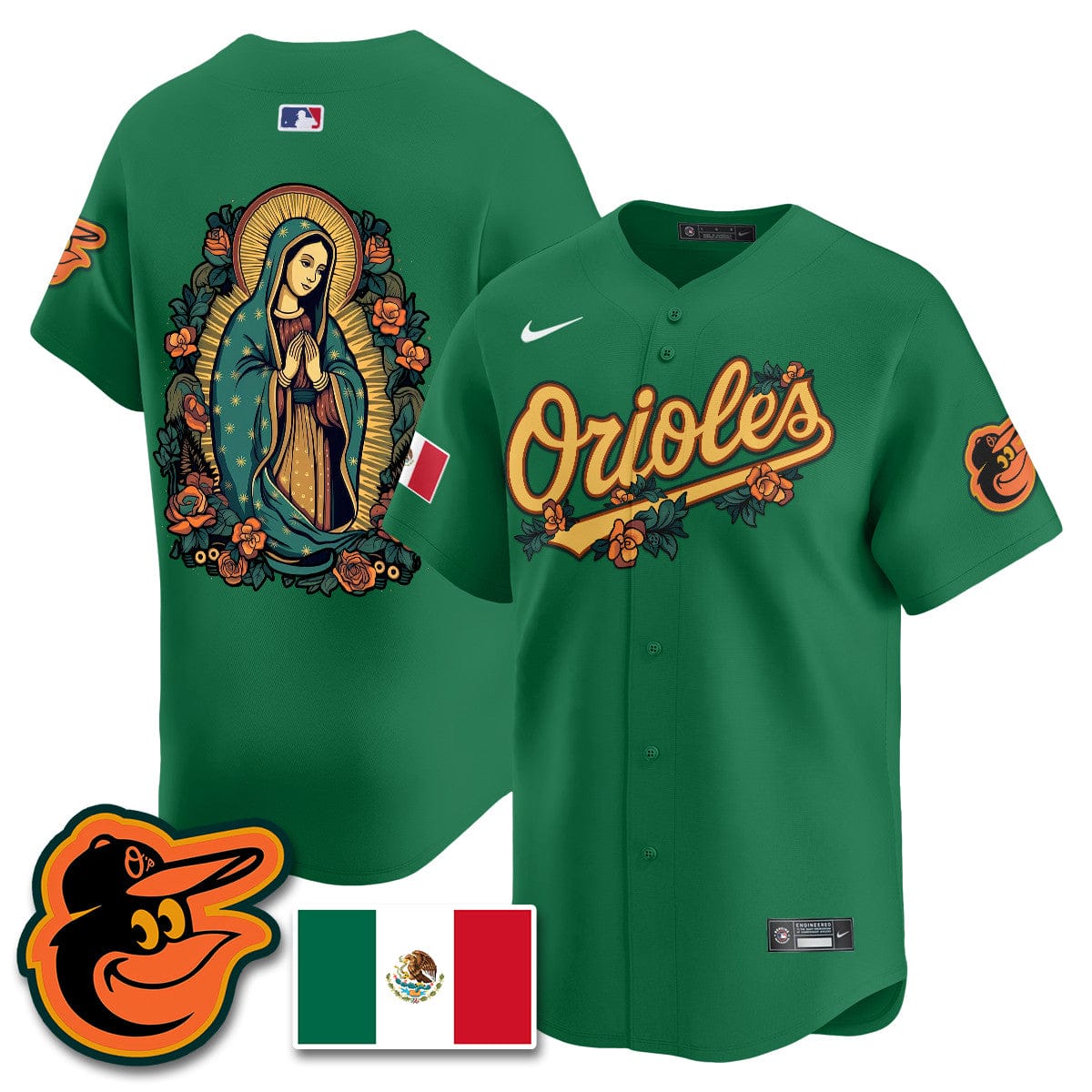 Orioles Mexico Guadalupe Vapor Premier Limited Jersey - Printed - Image 44