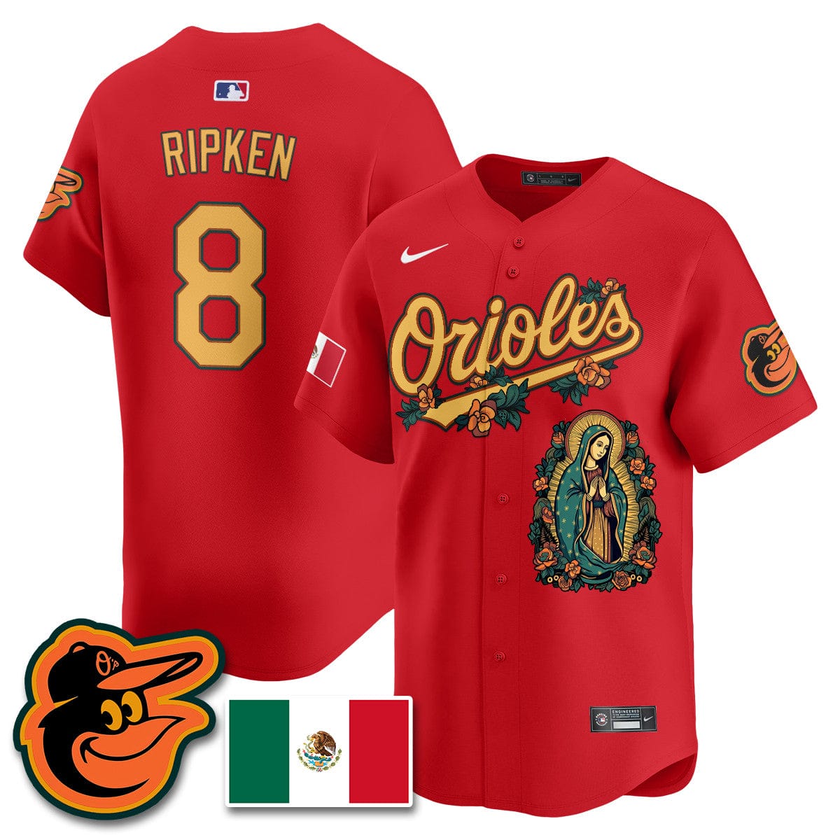 Orioles Mexico Guadalupe Vapor Premier Limited Jersey - Printed - Image 34