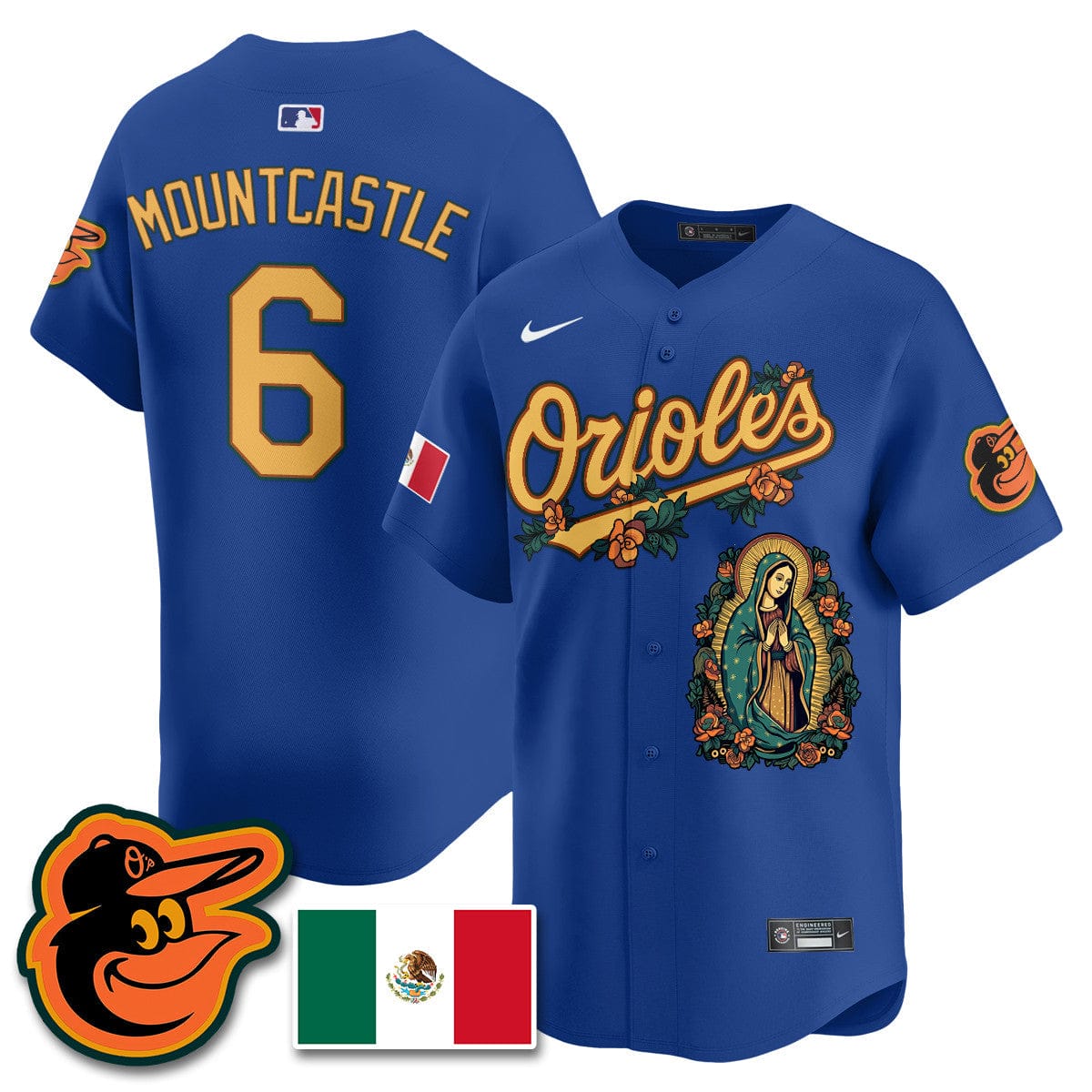 Orioles Mexico Guadalupe Vapor Premier Limited Jersey - Printed - Image 18