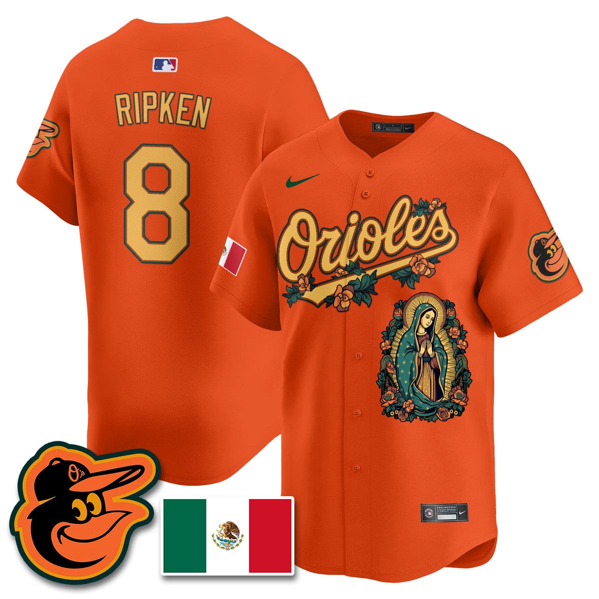 Orioles Mexico Guadalupe Vapor Premier Limited Jersey - Printed - Image 37