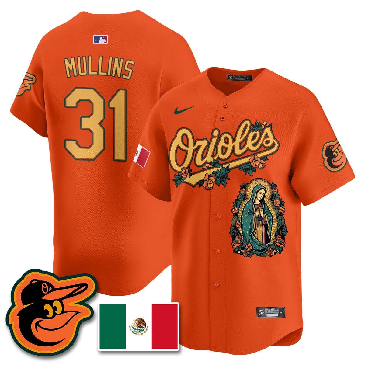 Orioles Mexico Guadalupe Vapor Premier Limited Jersey - Printed - Image 25