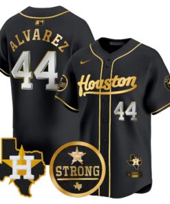 Astros Houston Strong Patch Vapor Premier Limited Jersey - All Stitched