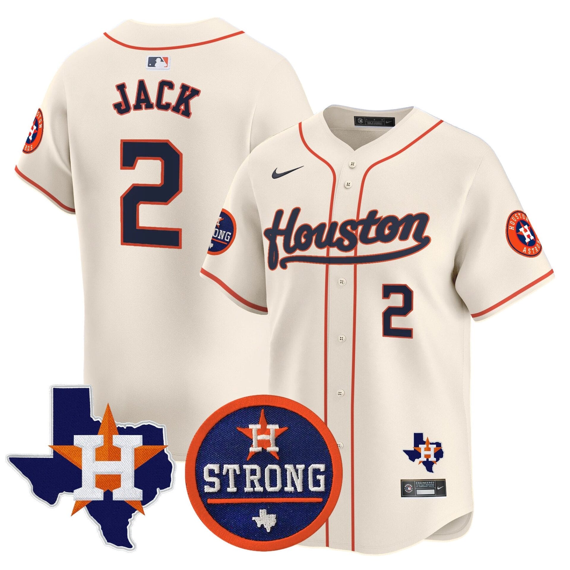 Astros Houston Strong Patch Vapor Premier Limited Jersey - All Stitched - Image 40