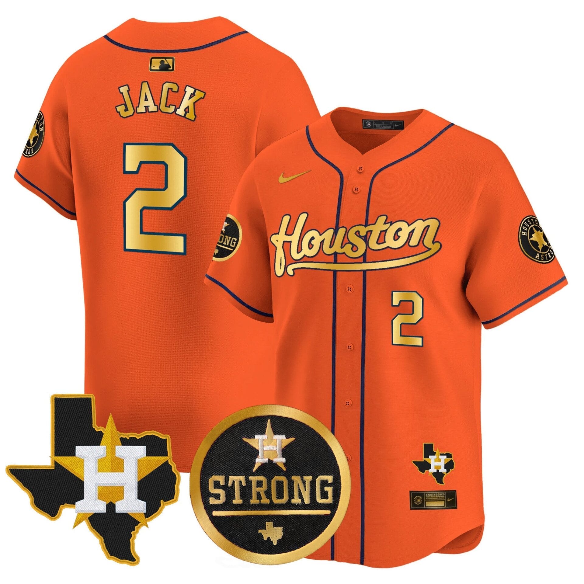 Astros Houston Strong Patch Vapor Premier Limited Jersey - All Stitched - Image 22