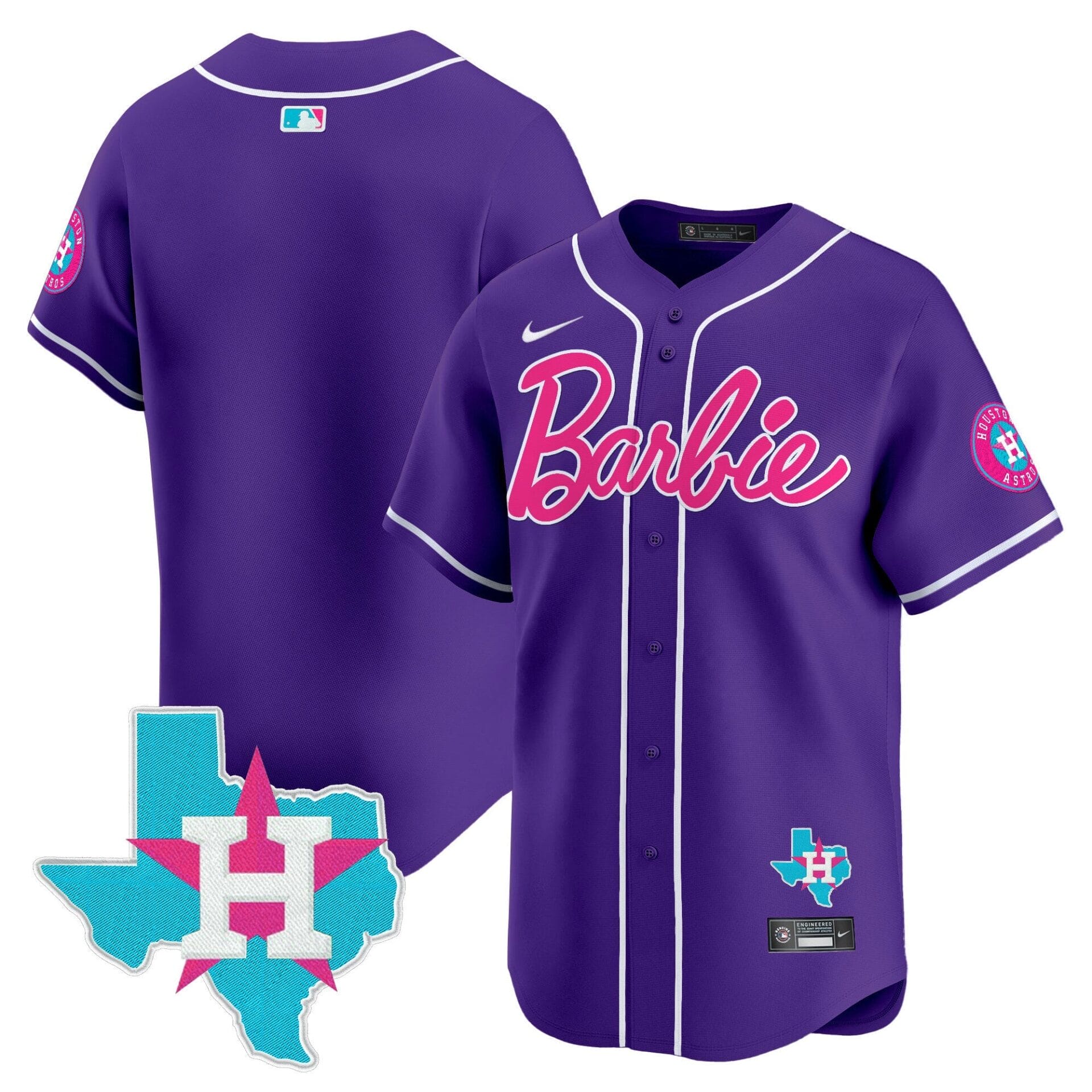 Astros Barbie Vapor Premier Limited Jersey - All Stitched - Image 40