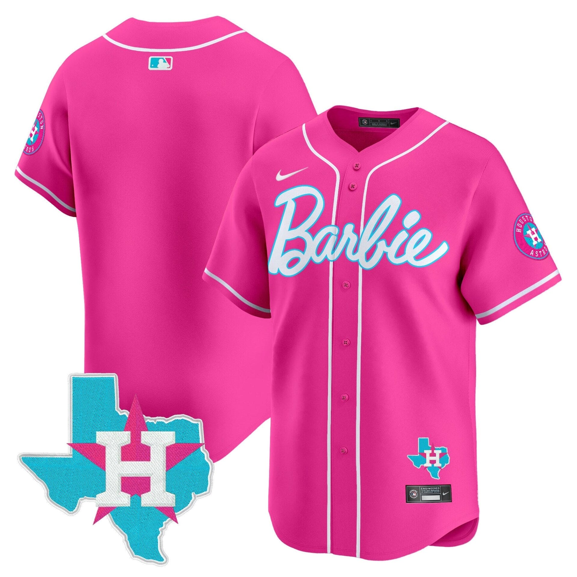 Astros Barbie Vapor Premier Limited Jersey - All Stitched - Image 20