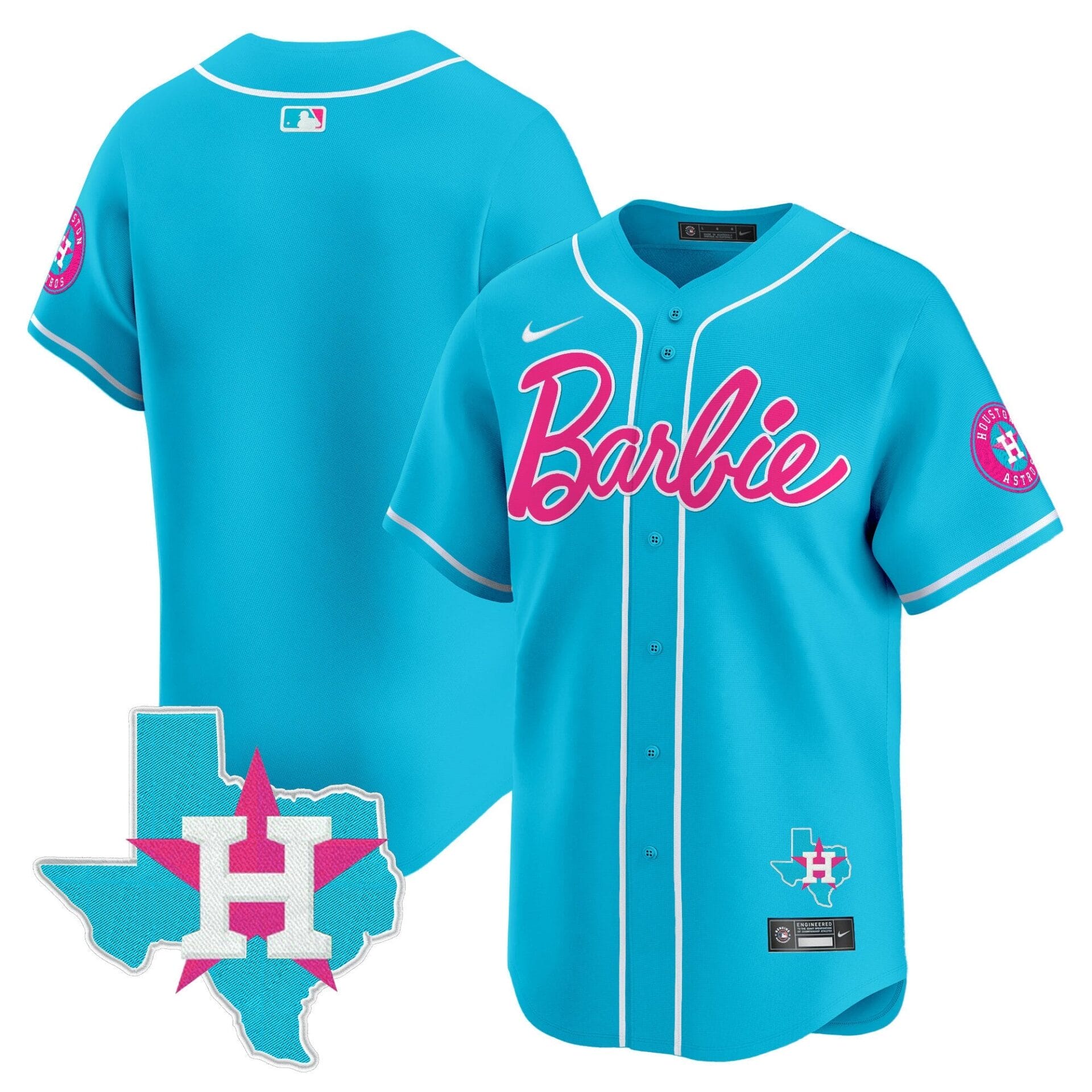 Astros Barbie Vapor Premier Limited Jersey - All Stitched - Image 30