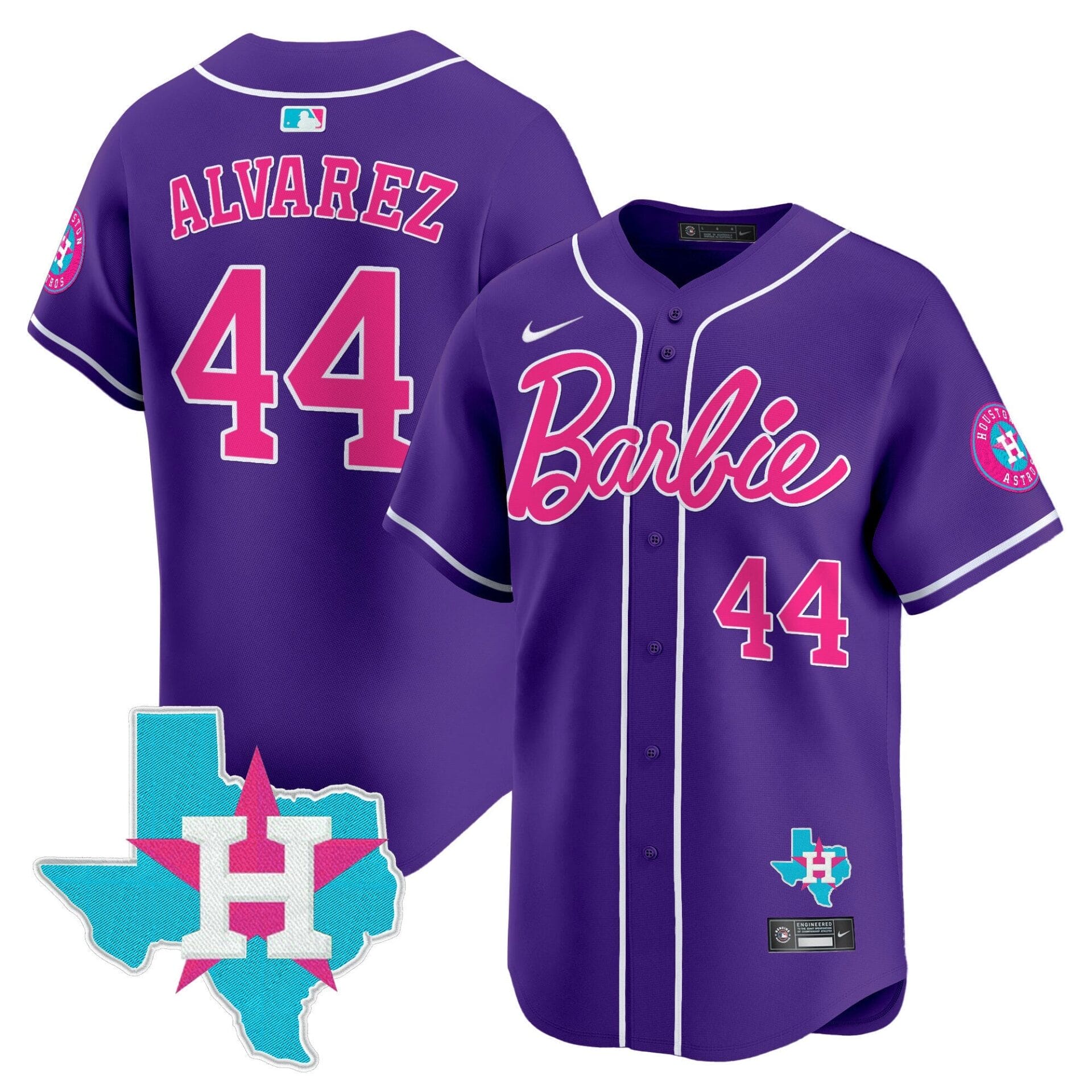 Astros Barbie Vapor Premier Limited Jersey - All Stitched - Image 37