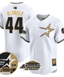 Astros 1999 Throwback 35th & Astrodome Patch Vapor Premier Limited Jersey - All Stitched