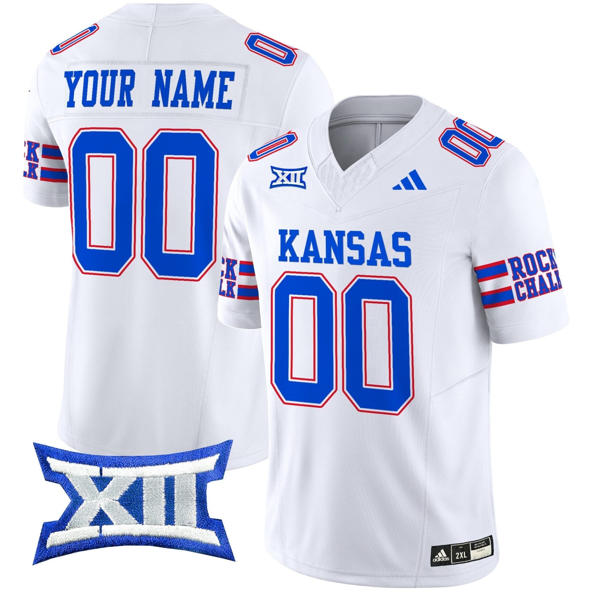 Kansas Jayhawks 2024 Vapor Limited Custom Jersey - All Stitched - Image 3