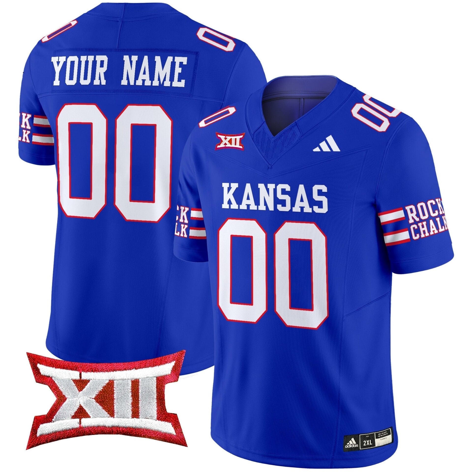 Kansas Jayhawks 2024 Vapor Limited Custom Jersey - All Stitched - Image 2