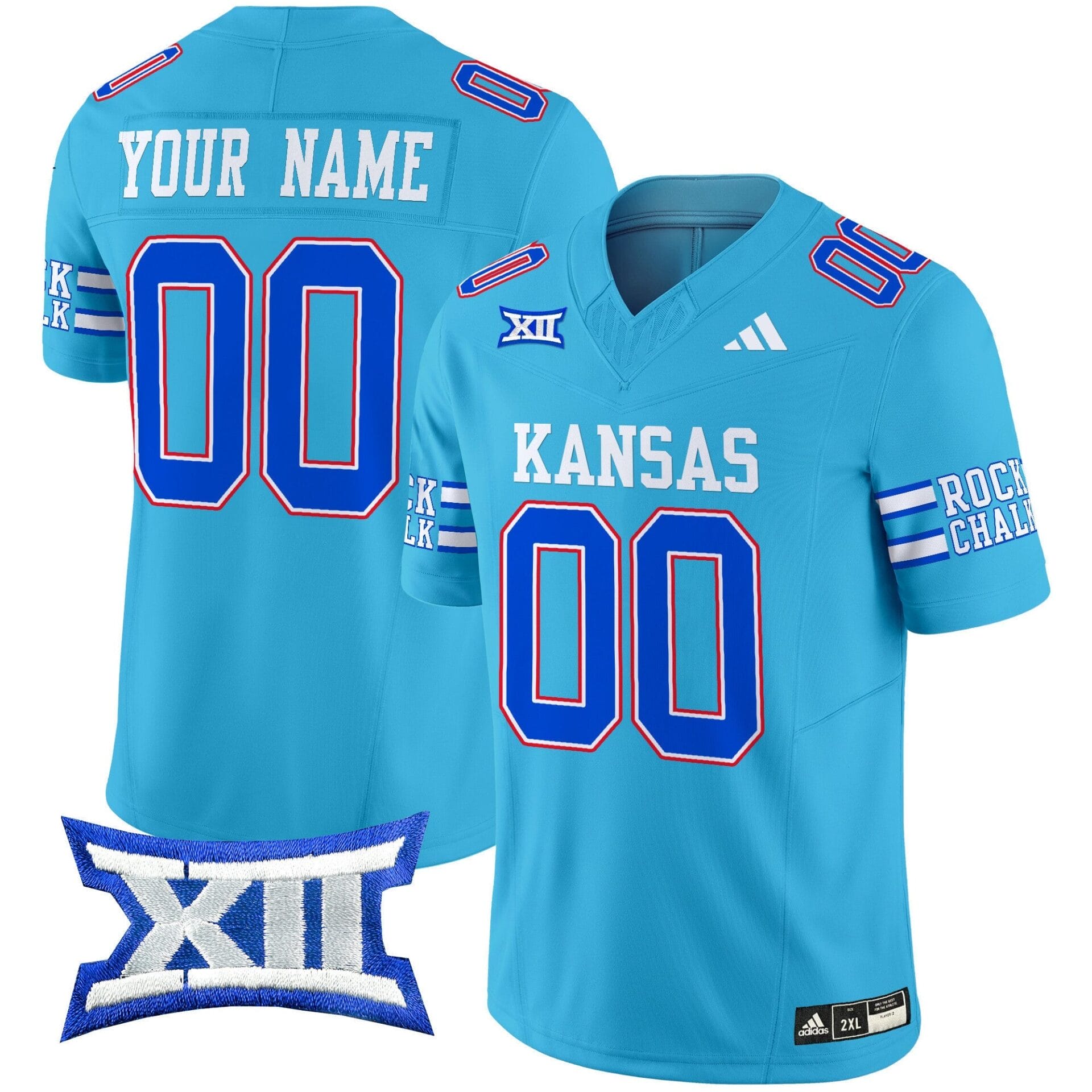 Kansas Jayhawks 2024 Vapor Limited Custom Jersey - All Stitched - Image 5