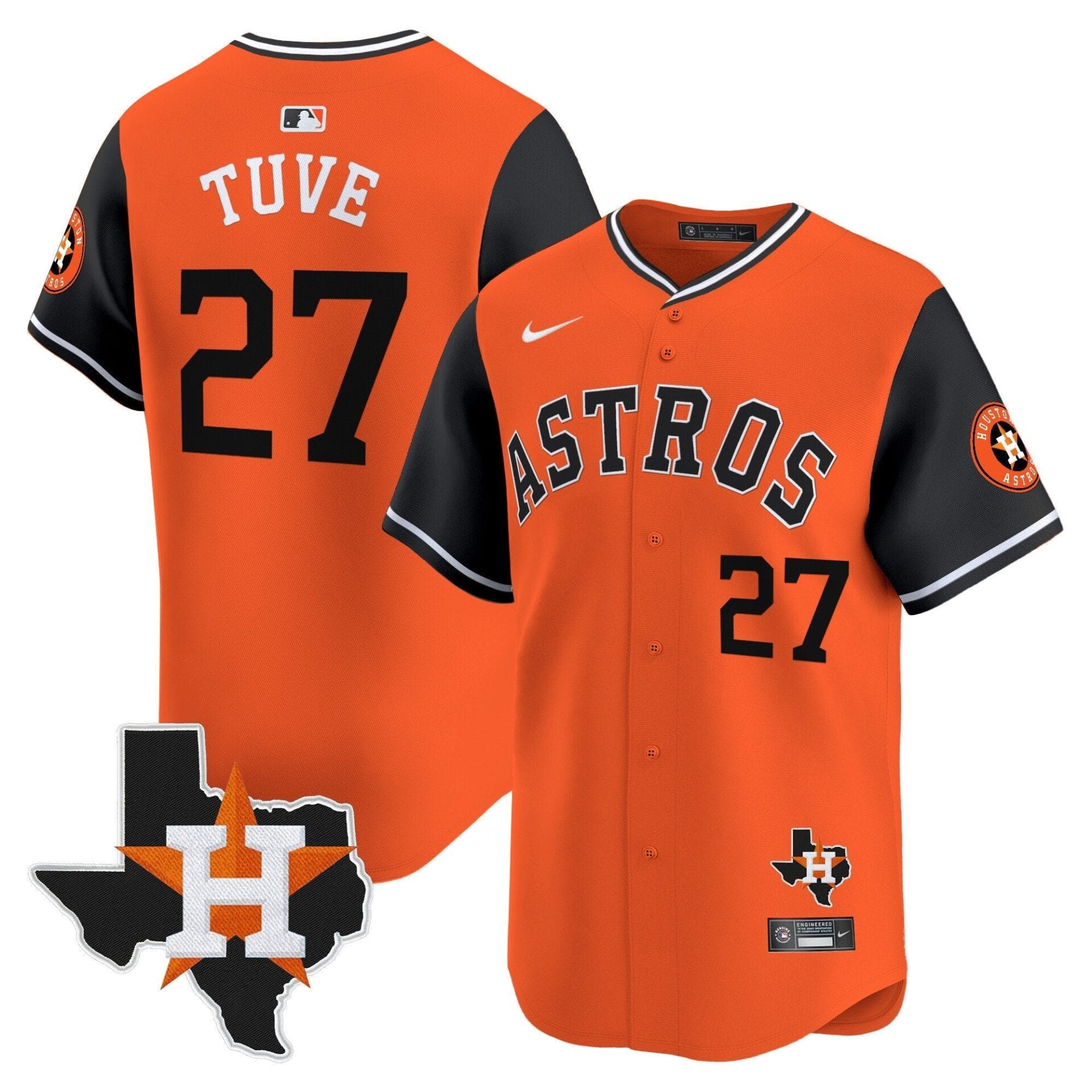 Astros Nicknames Vapor Premier Limited Jersey - All Stitched - Image 2