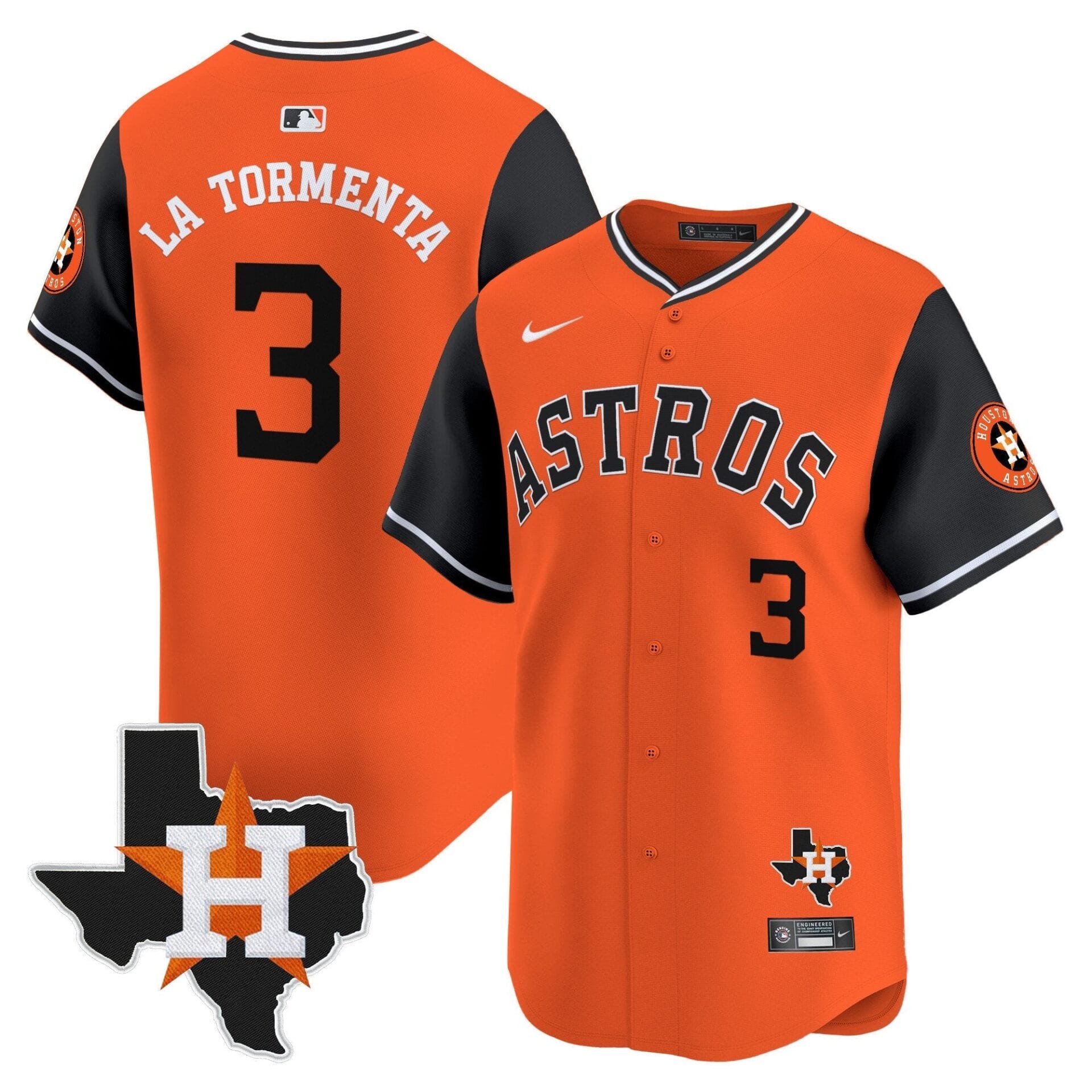 Astros Nicknames Vapor Premier Limited Jersey - All Stitched - Image 5