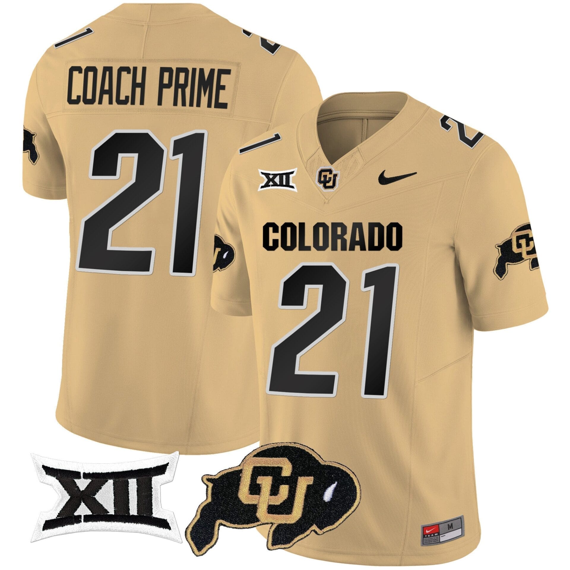Colorado Buffaloes Vapor Limited Jersey V2 - Big 12 XII Patch - All Stitched - Image 38