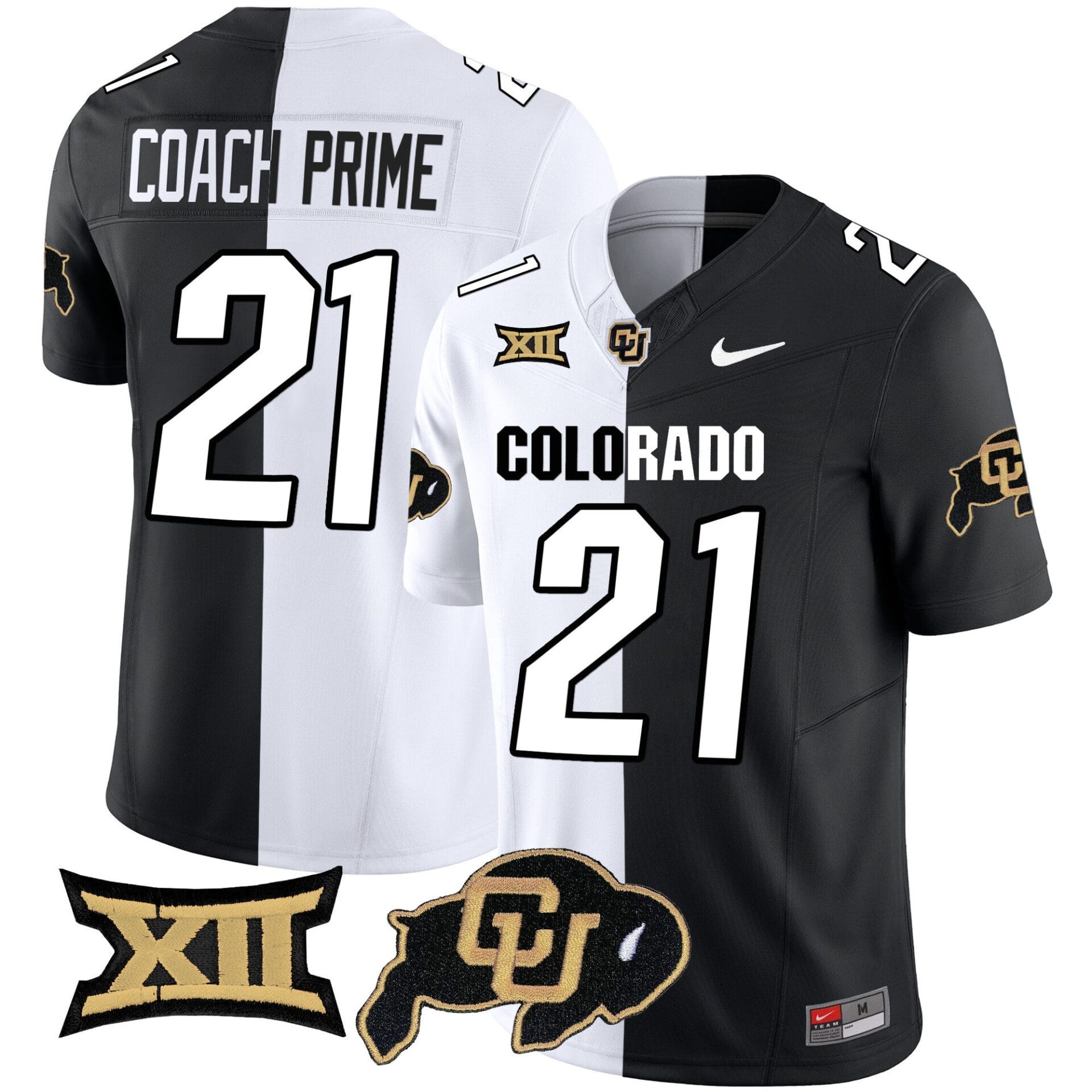 Colorado Buffaloes Vapor Limited Jersey V2 - Big 12 XII Patch - All Stitched - Image 46
