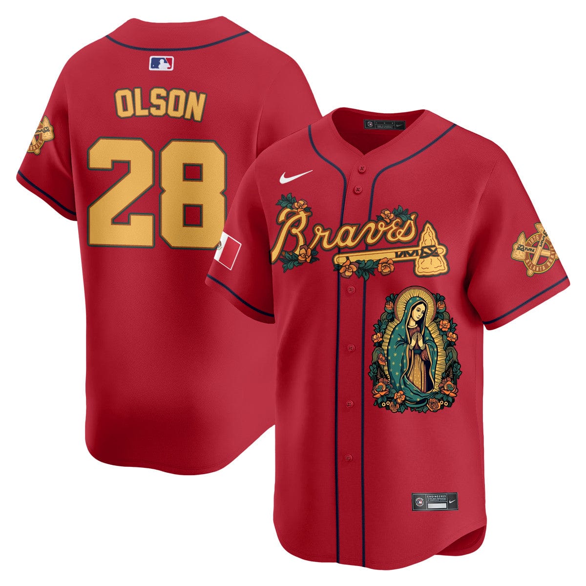 Braves Mexico Guadalupe Vapor Premier Limited Jersey - Printed - Image 34
