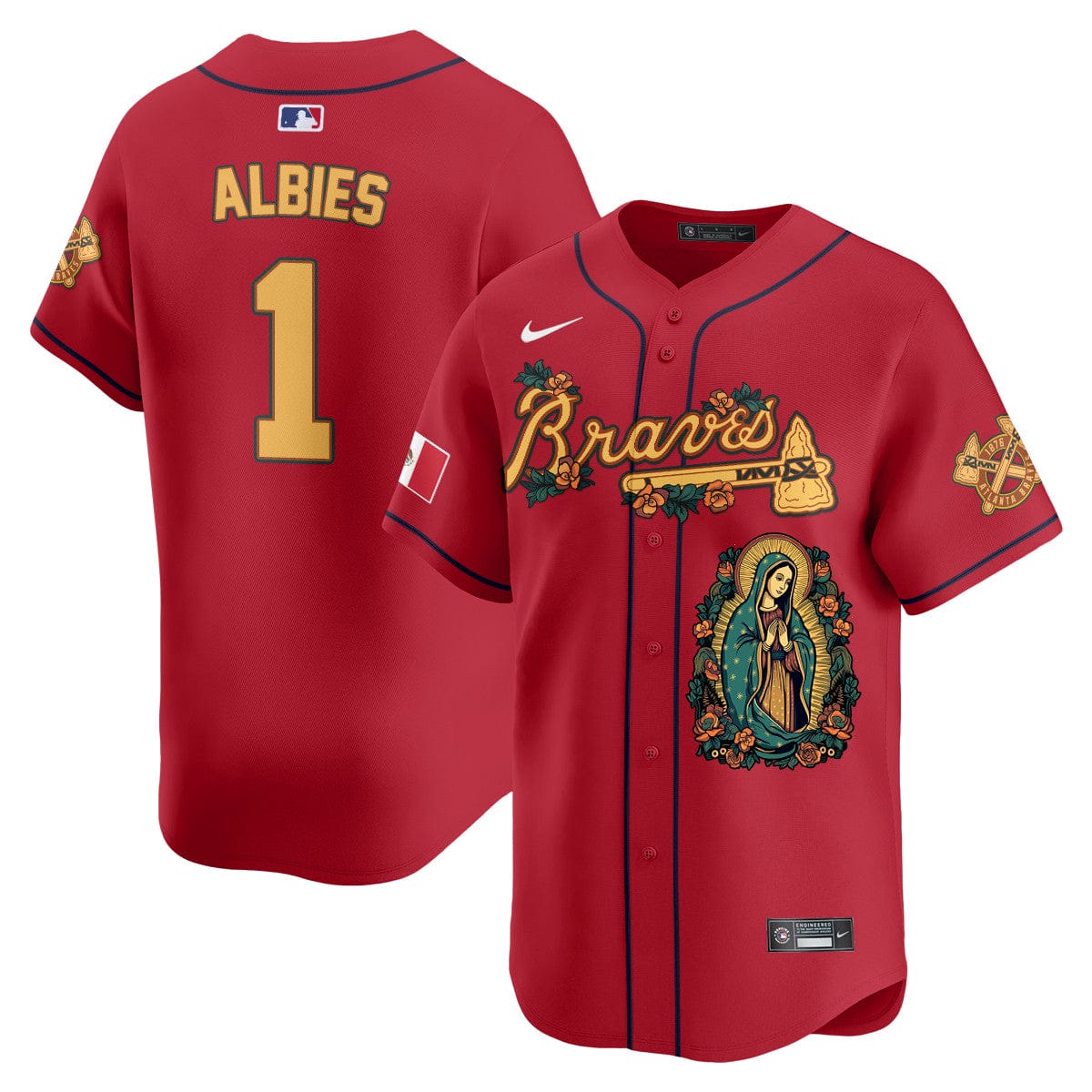 Braves Mexico Guadalupe Vapor Premier Limited Jersey - Printed - Image 40