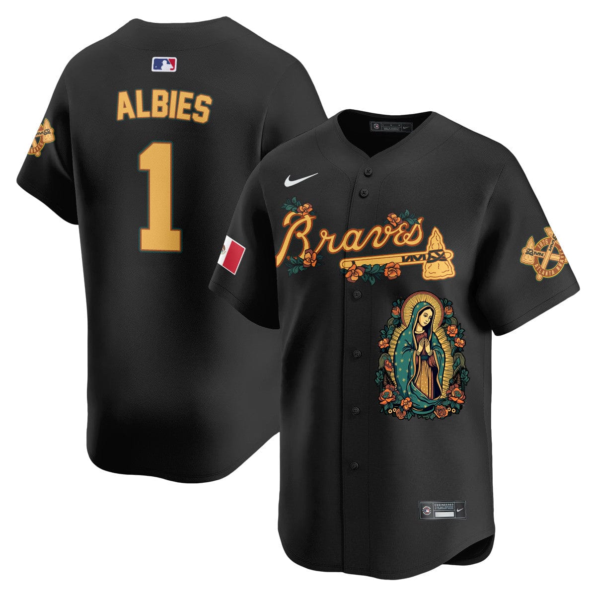 Braves Mexico Guadalupe Vapor Premier Limited Jersey - Printed - Image 42