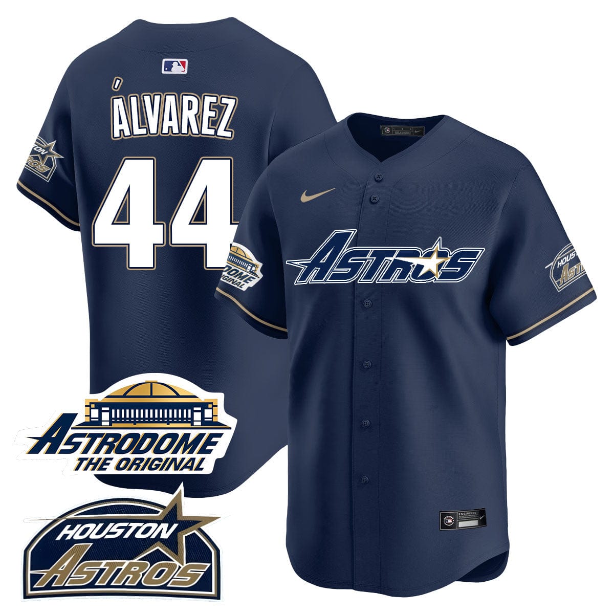 Astros Throwback Jersey N1 - All Stitched - 25 Years Of History - Image 2