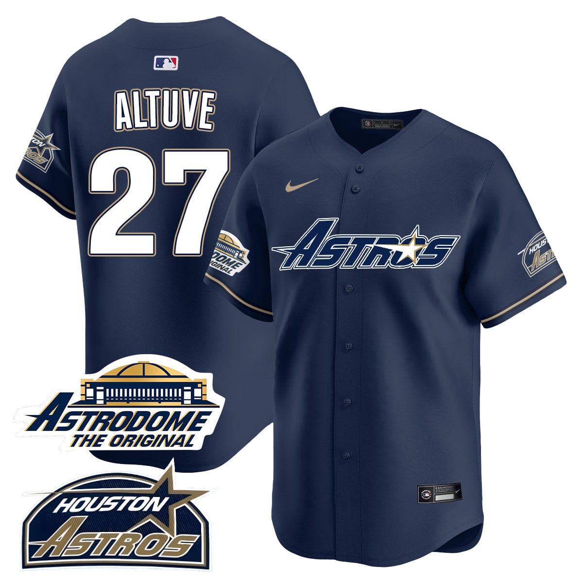 Astros Throwback Jersey N1 - All Stitched - 25 Years Of History - Image 7