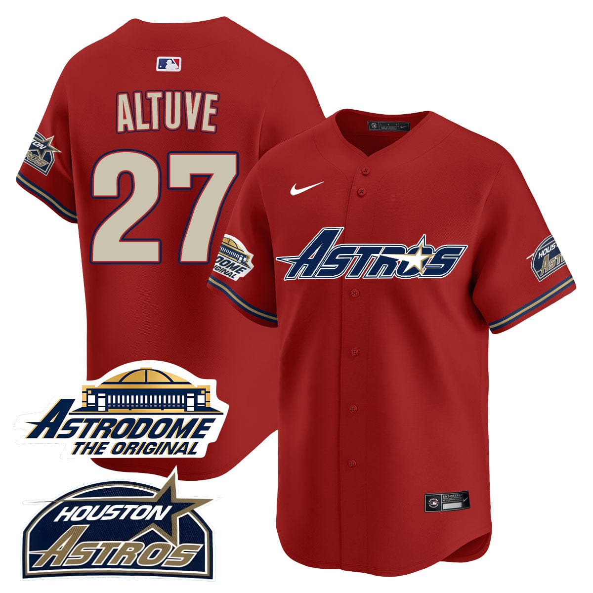 Astros Throwback Jersey N1 - All Stitched - 25 Years Of History - Image 9
