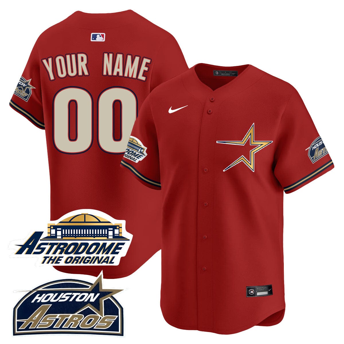 Custom Astros Throwback Jersey - All Stitched - 25 Years Of History - Image 5
