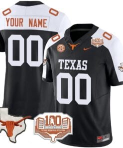 Custom Texas Longhorns 2024 Vapor Jersey - 100 years of Darrell K Royal - All Stitched