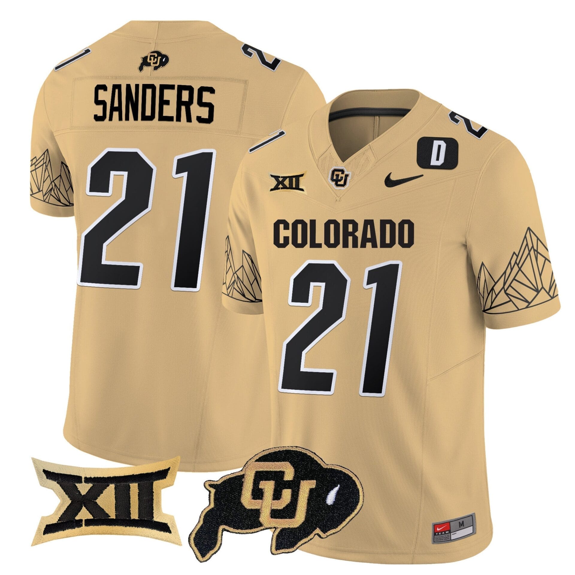 Colorado Buffaloes Vapor Limited Jersey V3 - Big 12 XII Patch - All Stitched - Image 27